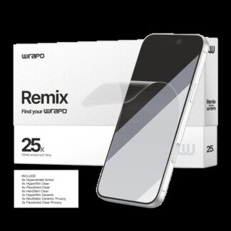 Wrapd Remix - Assorted Display Protector Film (FlexShield + HardSkin + HyperFilm + HyperShield) (25er-Pack)