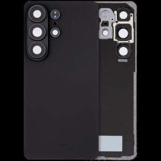 Rückdeckelglas mit Kameraglas für Samsung Galaxy S26 Ultra (Aftermarket Plus) (Black (Schwarz))