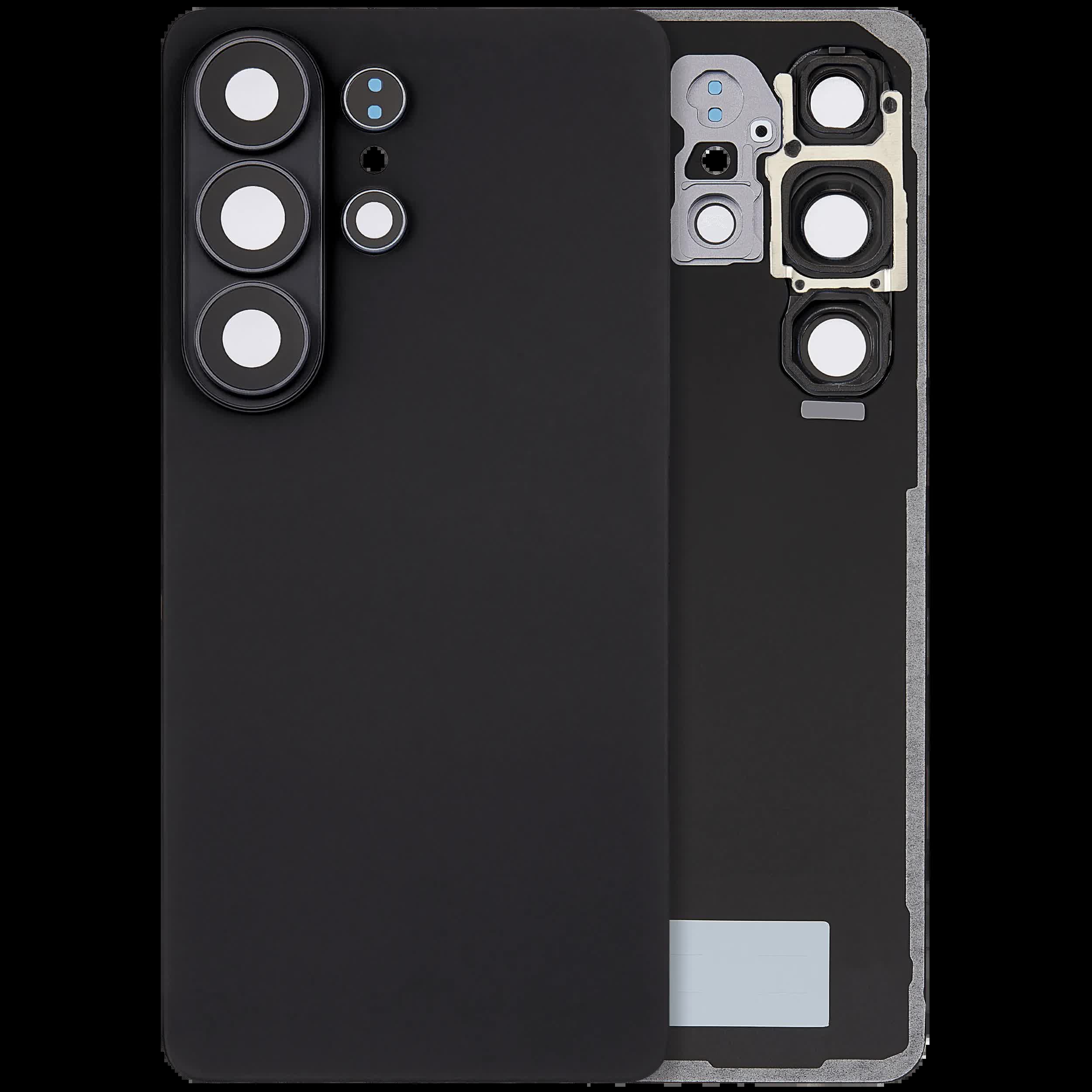Rückdeckelglas mit Kameraglas für Samsung Galaxy S26 Ultra (Aftermarket Plus) (Black (Schwarz))
