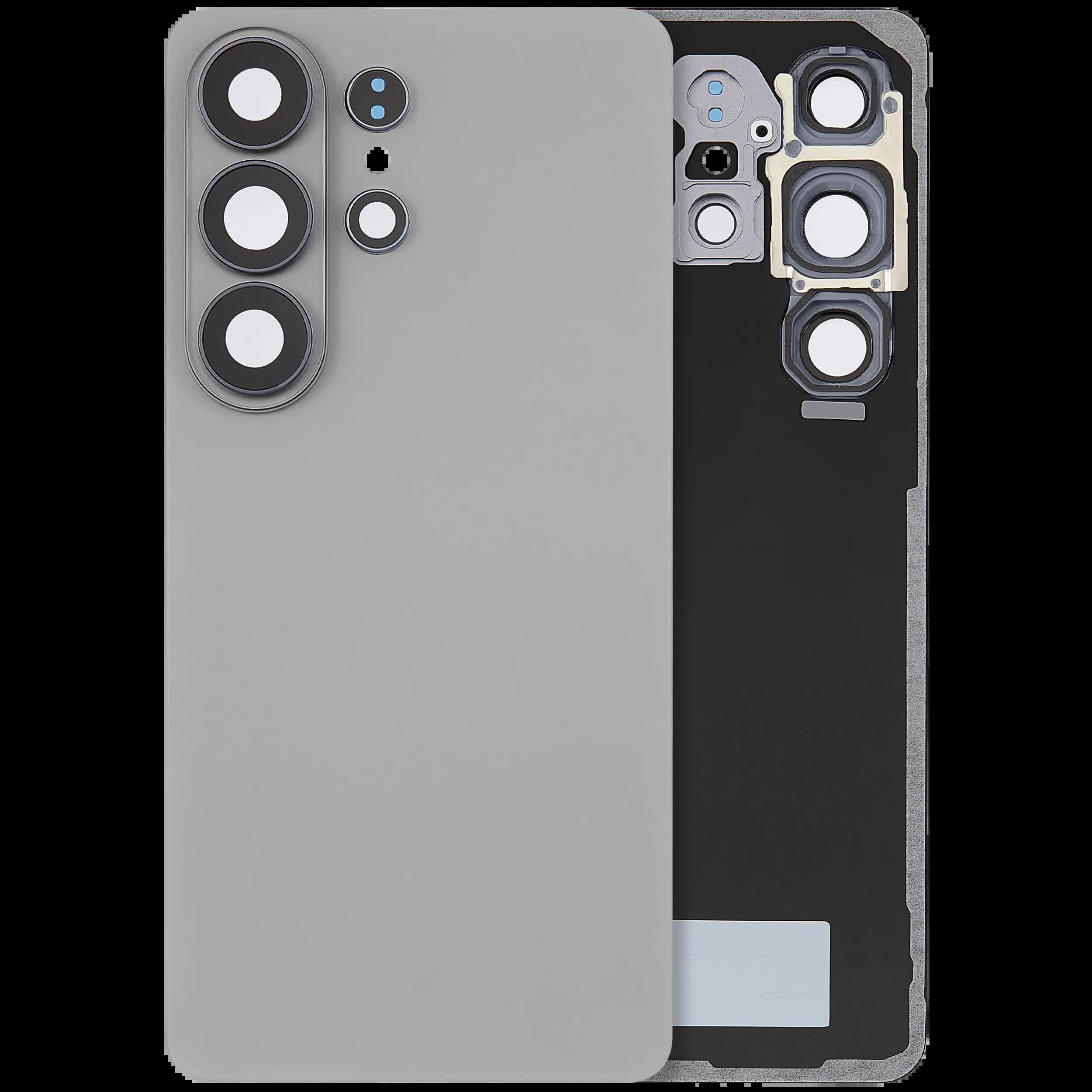 Rückdeckelglas mit Kameraglas für Samsung Galaxy S26 Ultra (Aftermarket Plus) (Silver Shadow)