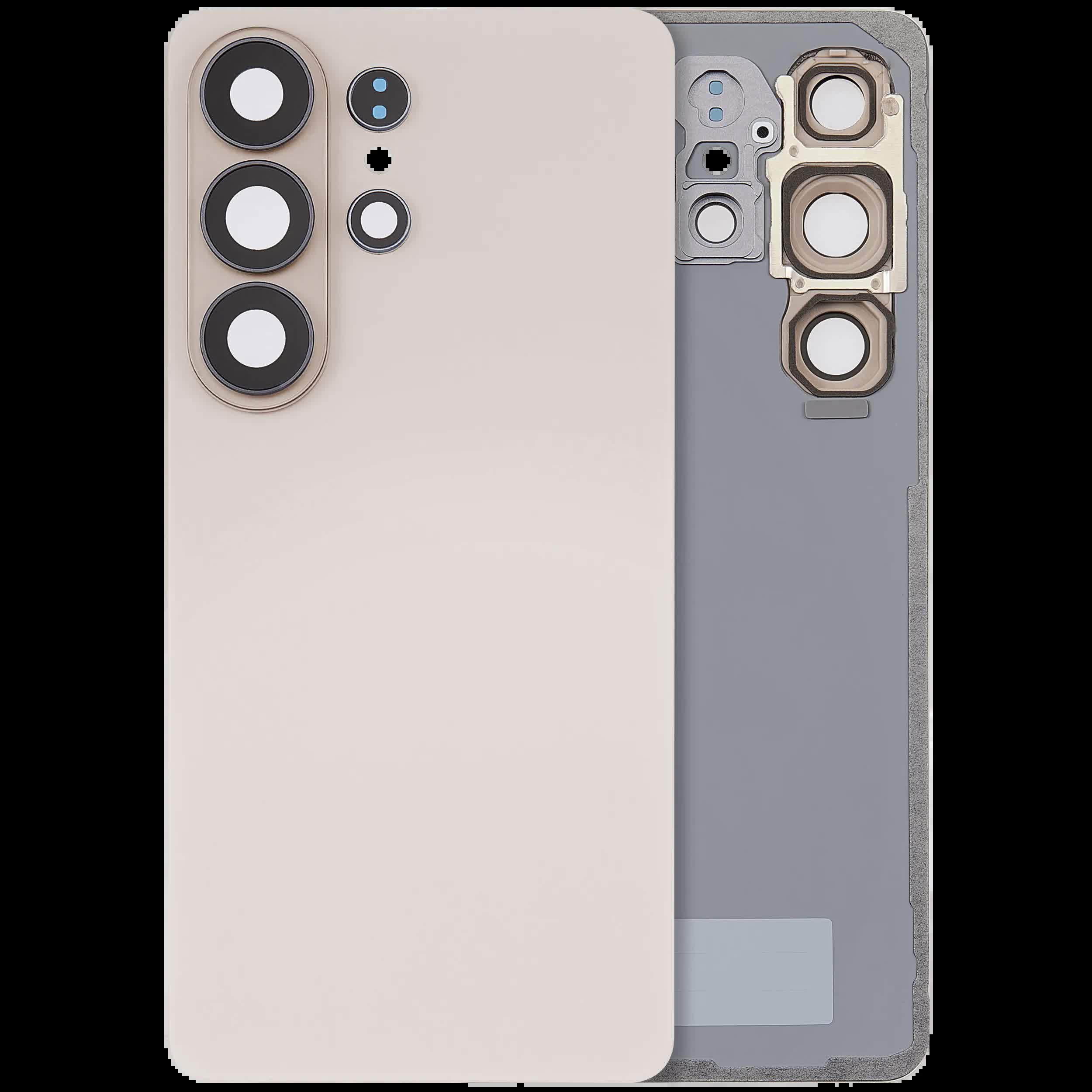 Rückdeckelglas mit Kameraglas für Samsung Galaxy S26 Ultra (Aftermarket Plus) (Pink Gold)