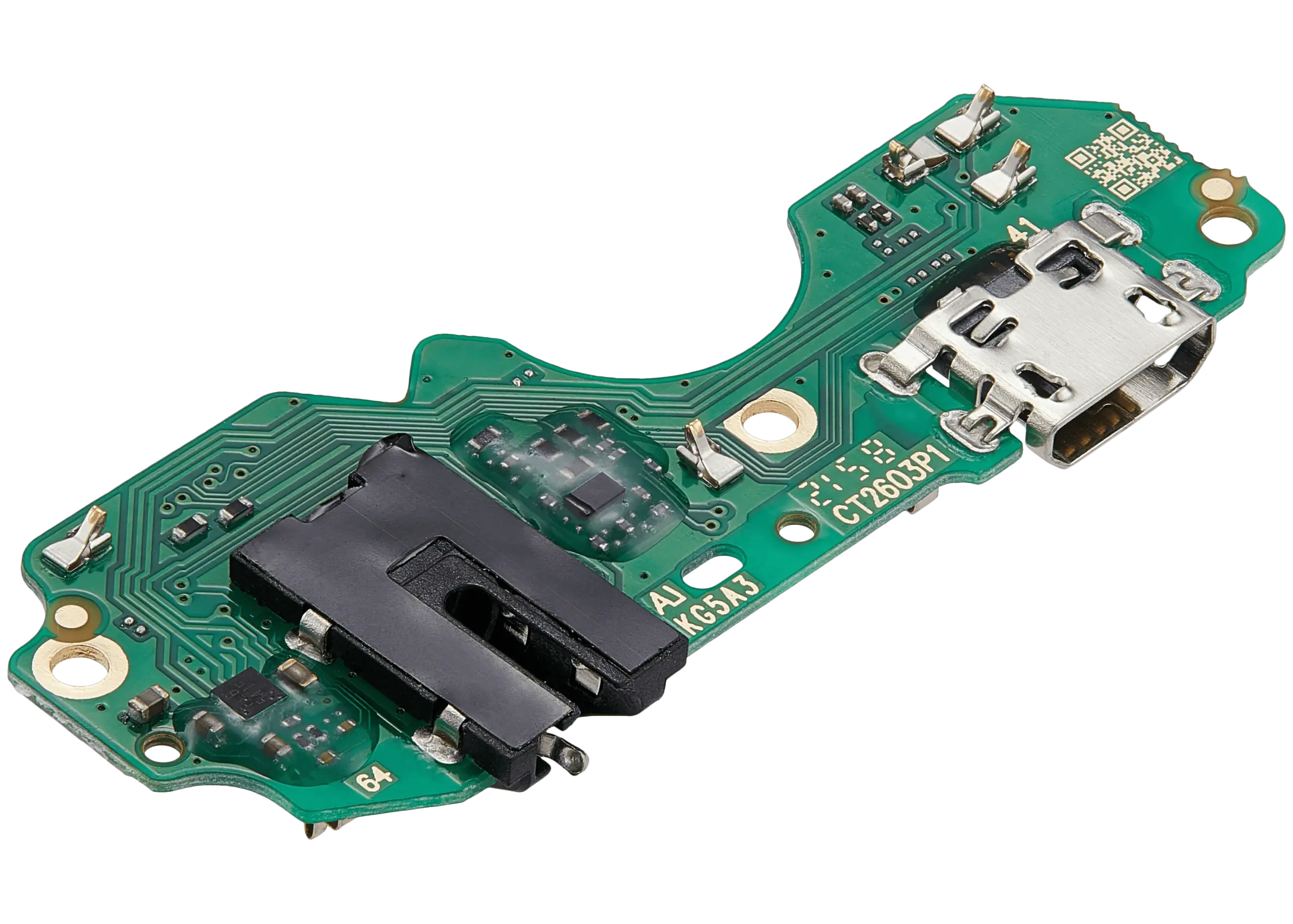 Ladebuchse mit Vibrator und Kopfhörerbuchse für Infinix Smart 6 HD (X6512) (Aftermarket Plus) – Bild 3