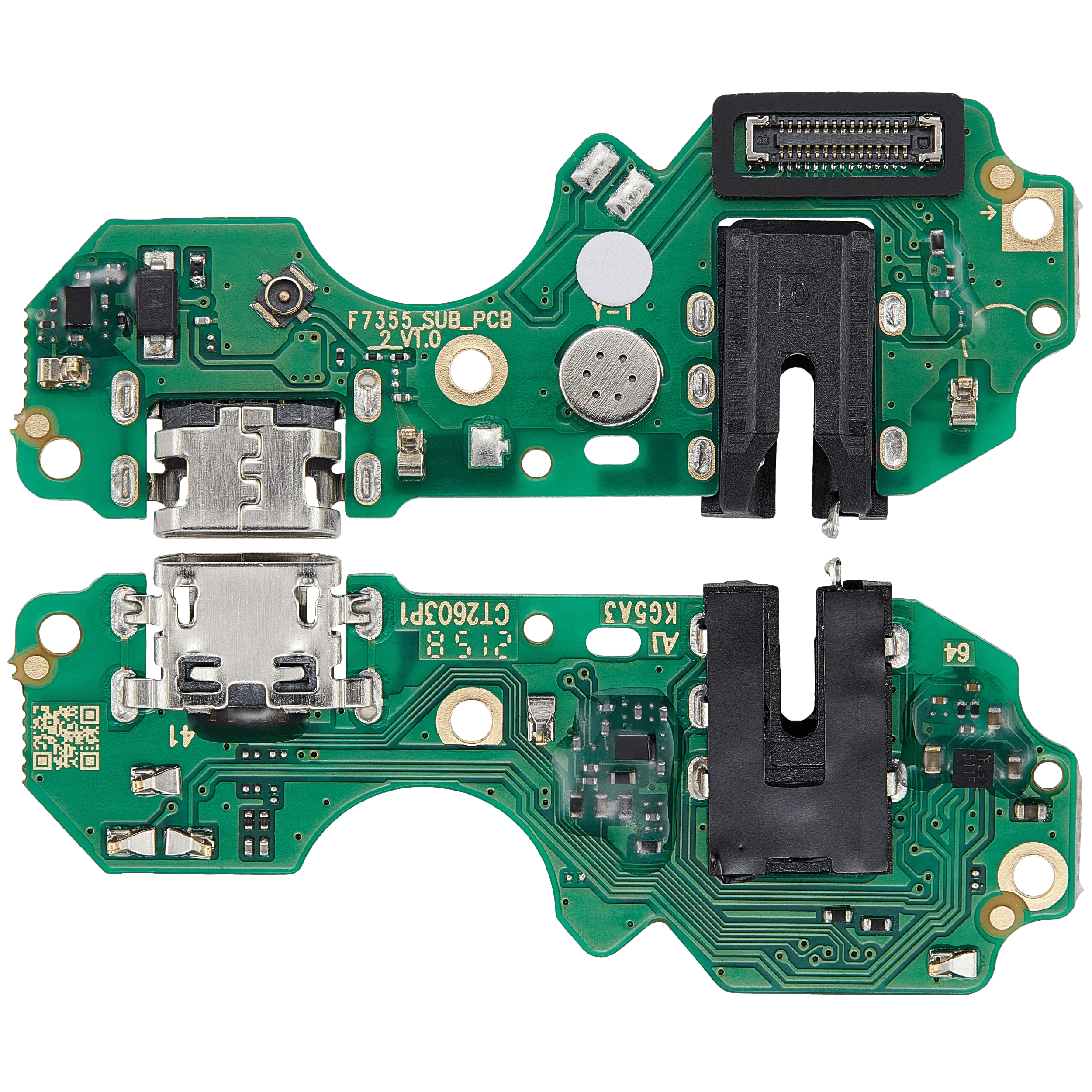 Ladebuchse mit Vibrator und Kopfhörerbuchse für Infinix Smart 6 HD (X6512) (Aftermarket Plus) – Bild 4