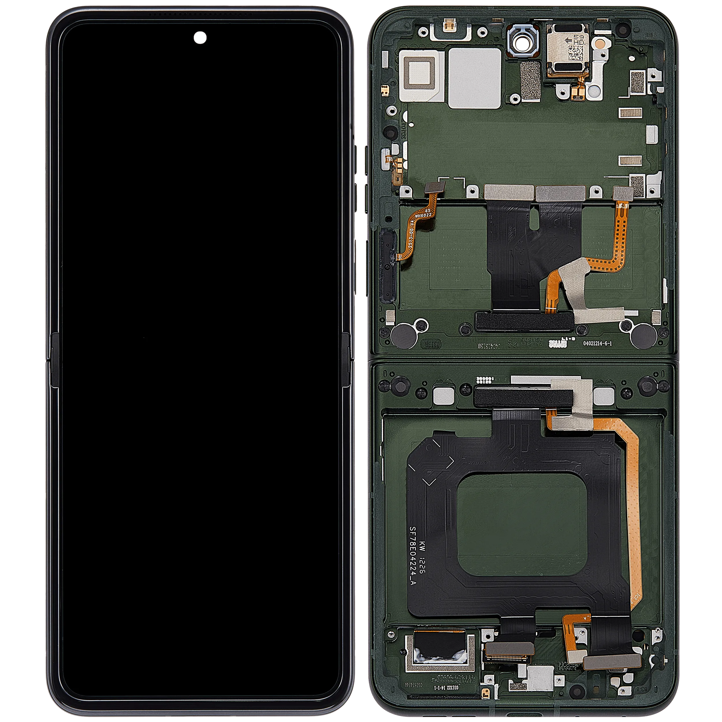 OLED Display mit Rahmen für Motorola Razr Plus / Razr 70 Plus (XT2659 / 2026) (professionell aufgearbeitet) (Mountain View) – Bild 2