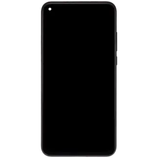 LCD Display mit Rahmen für Huawei Nova 4 (2018) (professionell aufgearbeitet) (Black (Schwarz))