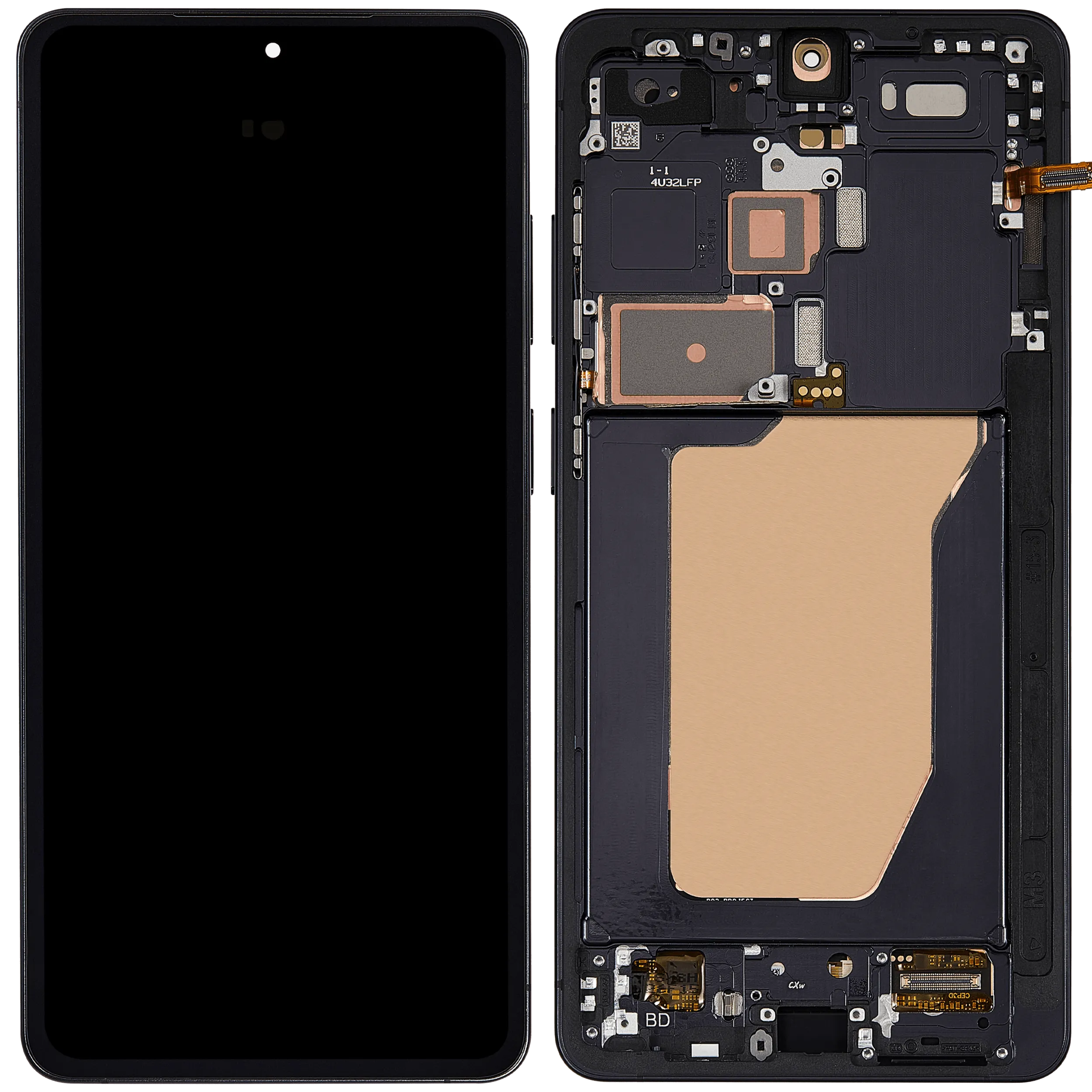 OLED Display mit Rahmen für Samsung Galaxy S26 Ultra 5G (US & International Version) (Aftermarket Plus) (120Hz) (Black (Schwarz)) – Bild 2