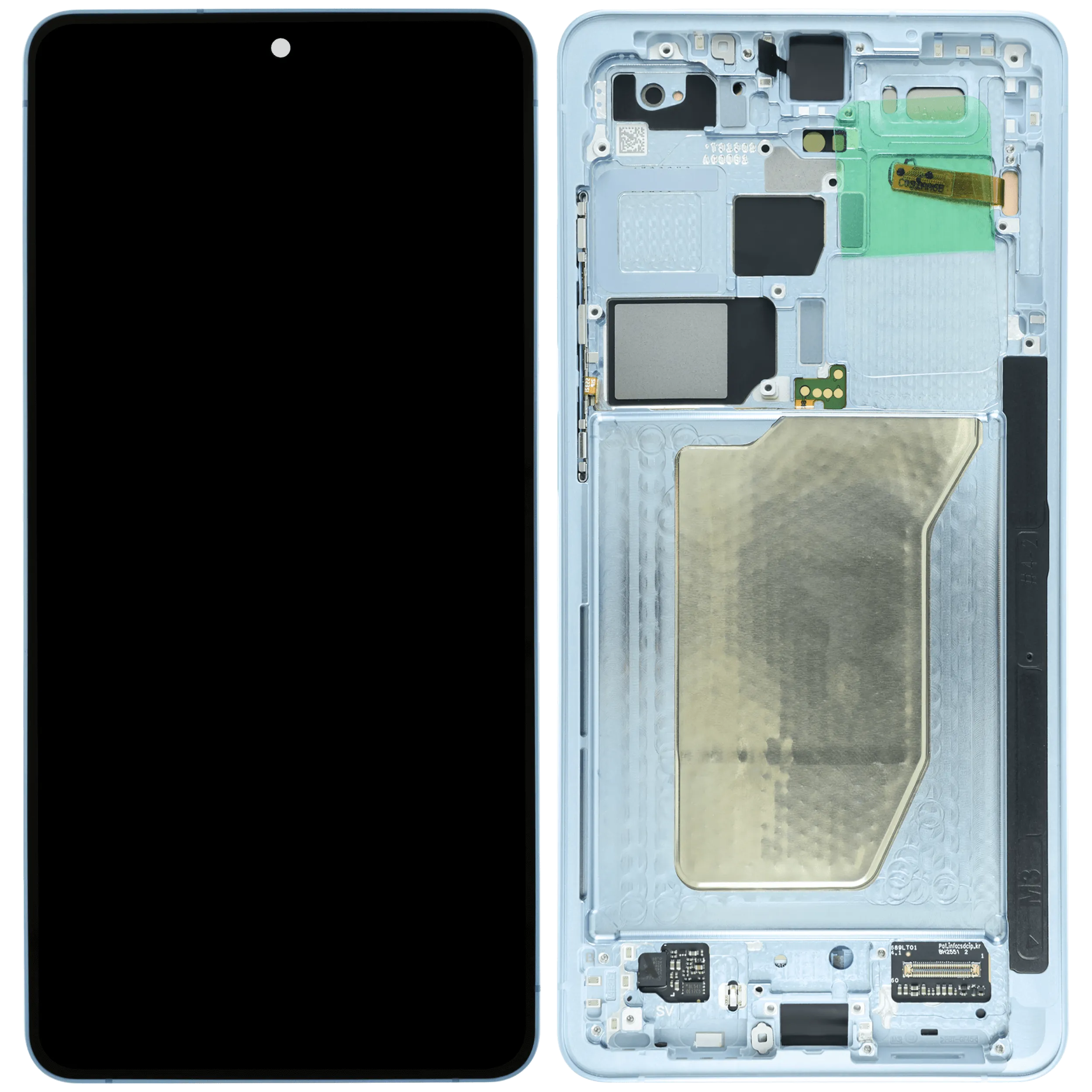 OLED Display mit Rahmen für Samsung Galaxy S26 Ultra 5G (US & International Version) (Aftermarket Plus) (120Hz) (Sky Blue) – Bild 2