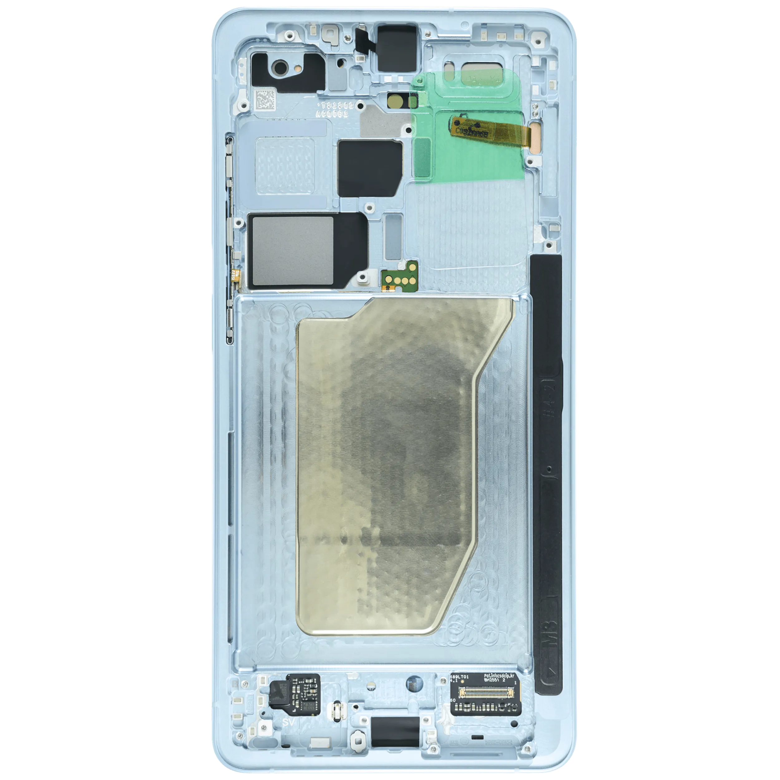 OLED Display mit Rahmen für Samsung Galaxy S26 Ultra 5G (US & International Version) (Aftermarket Plus) (120Hz) (Sky Blue) – Bild 4