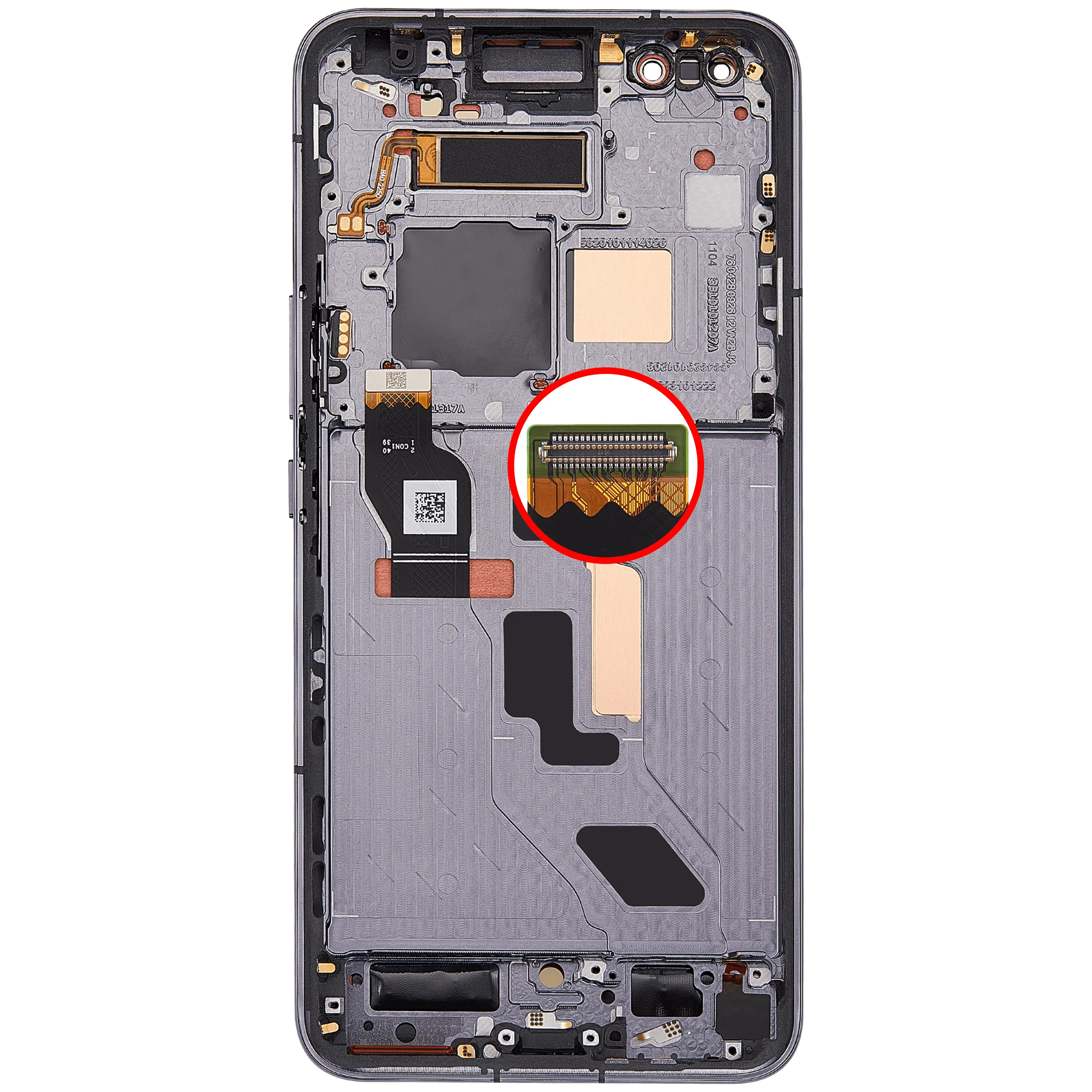 OLED Display mit Rahmen für Honor Magic 5 Pro (professionell aufgearbeitet) (Black (Schwarz)) – Bild 4