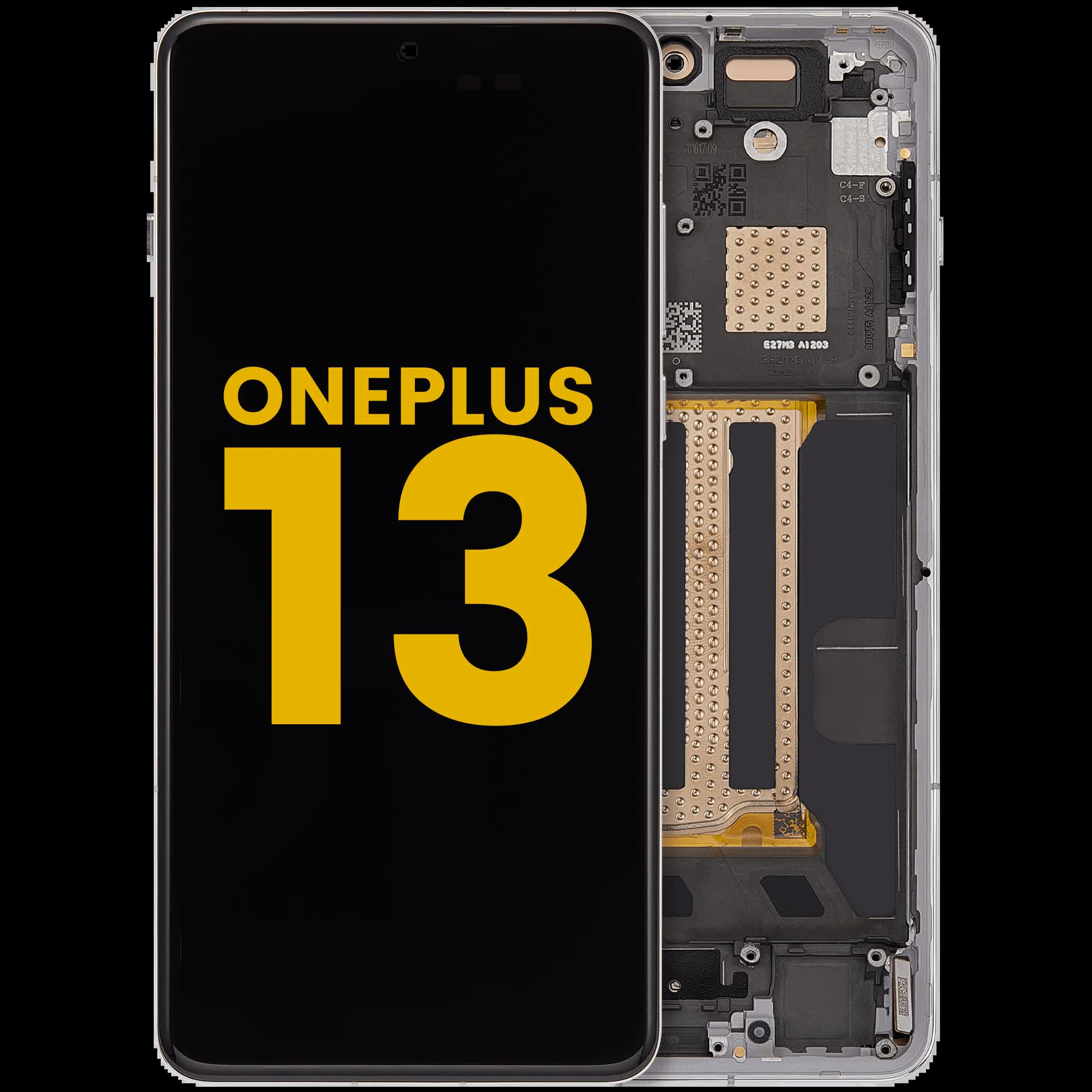 OLED Display mit Rahmen für OnePlus 13 (professionell aufgearbeitet) (Midnight Ocean)