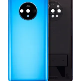 Rückdeckelglas mit Kameraglas für OnePlus 7 (Aftermarket Plus) (Mirror Blue)
