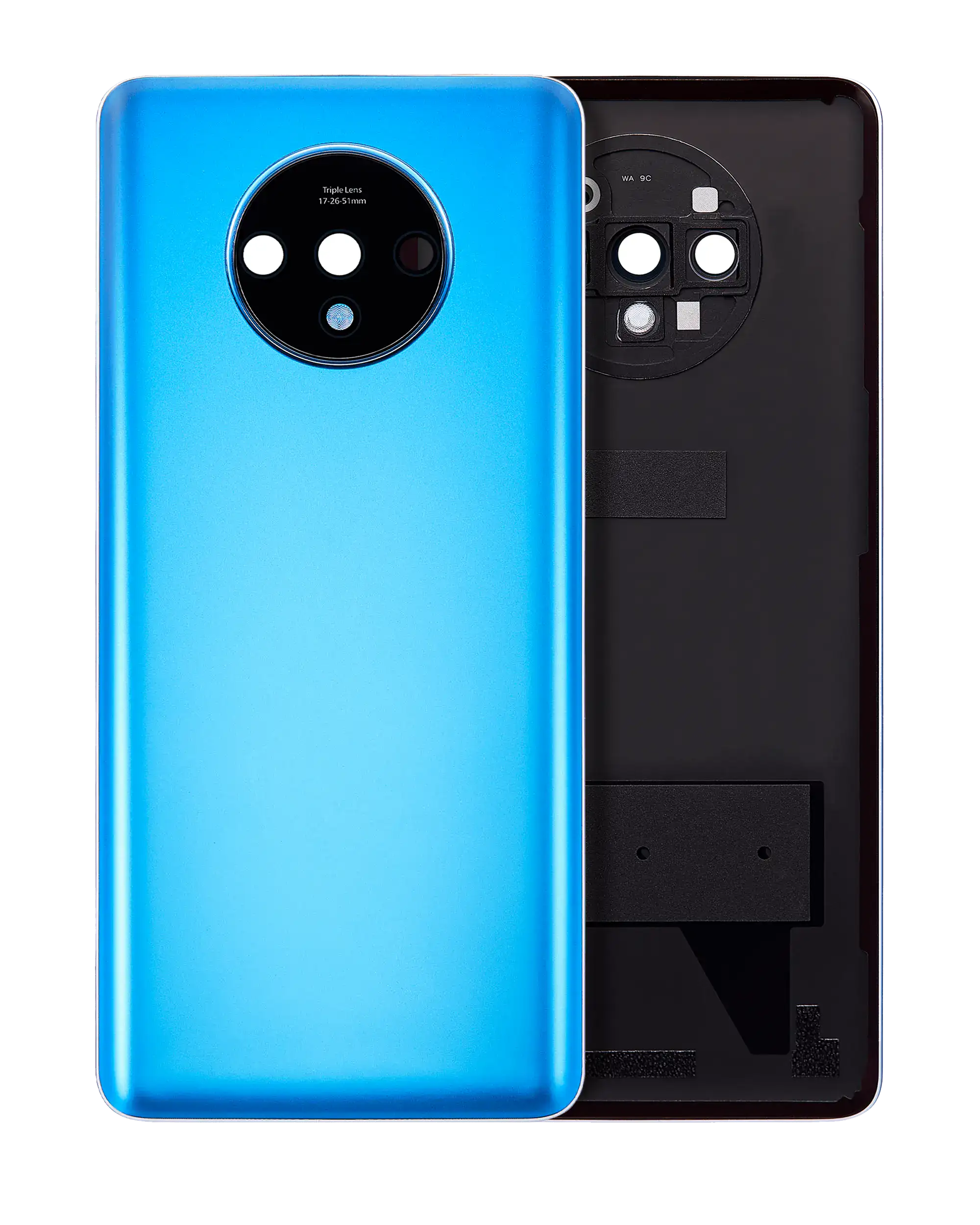 Rückdeckelglas mit Kameraglas für OnePlus 7 (Aftermarket Plus) (Mirror Blue) – Bild 2