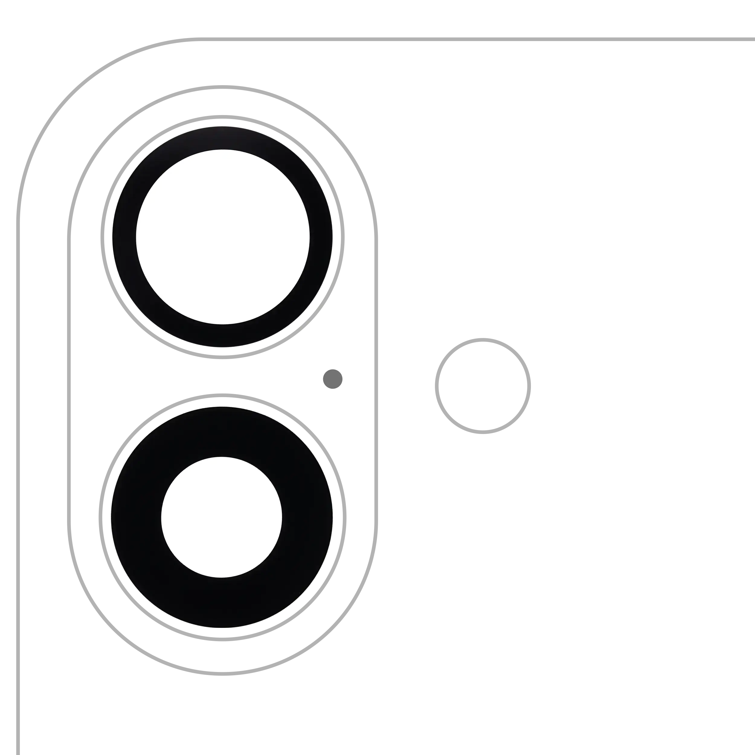 Rückkamera-Blendenring einzeln für iPhone 16 / 16 Plus (2-teiliges Set) (Ultramarine) (10er-Pack) – Bild 2