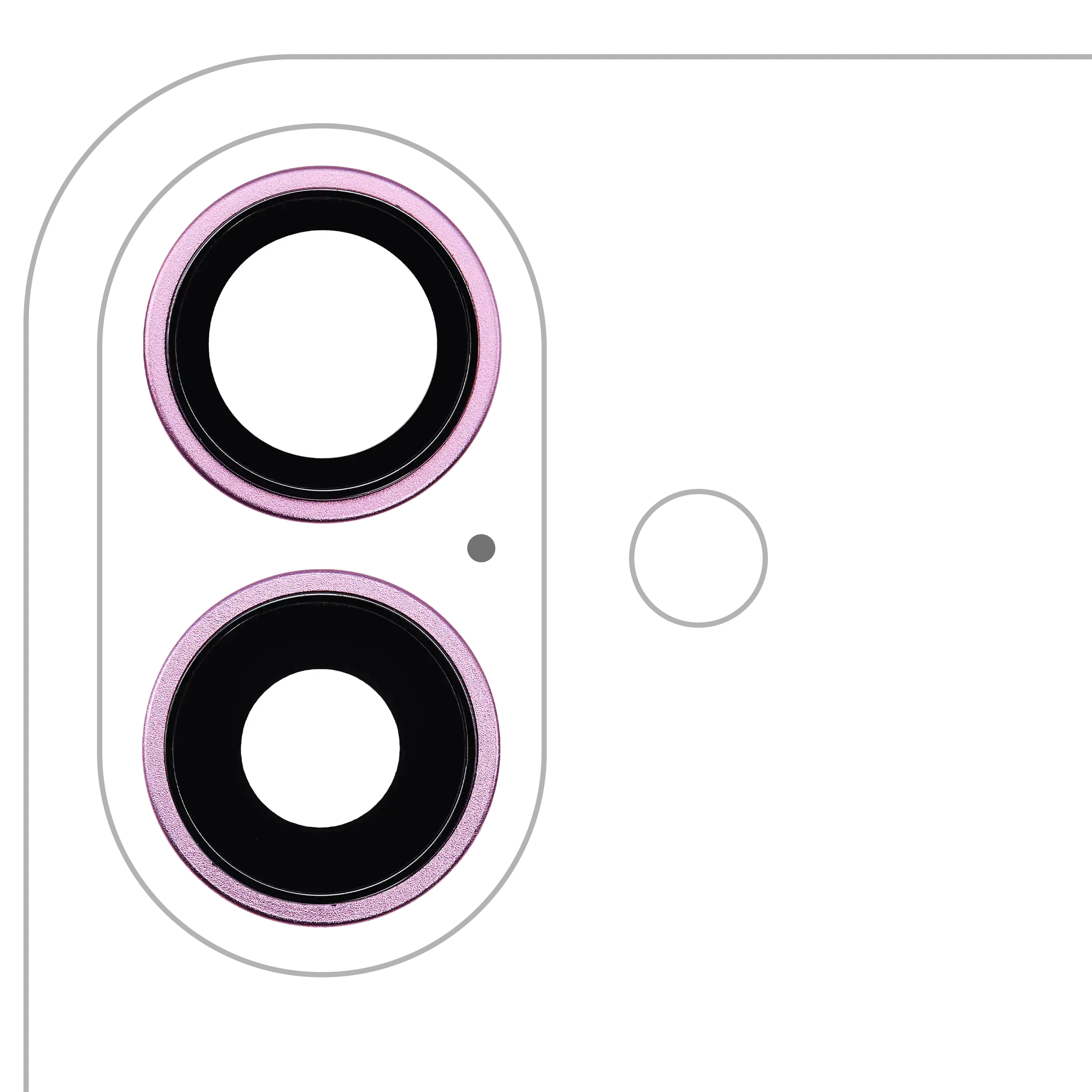 Rückkamera-Blendenring einzeln für iPhone 16 / 16 Plus (2-teiliges Set) (Ultramarine) (10er-Pack) – Bild 4