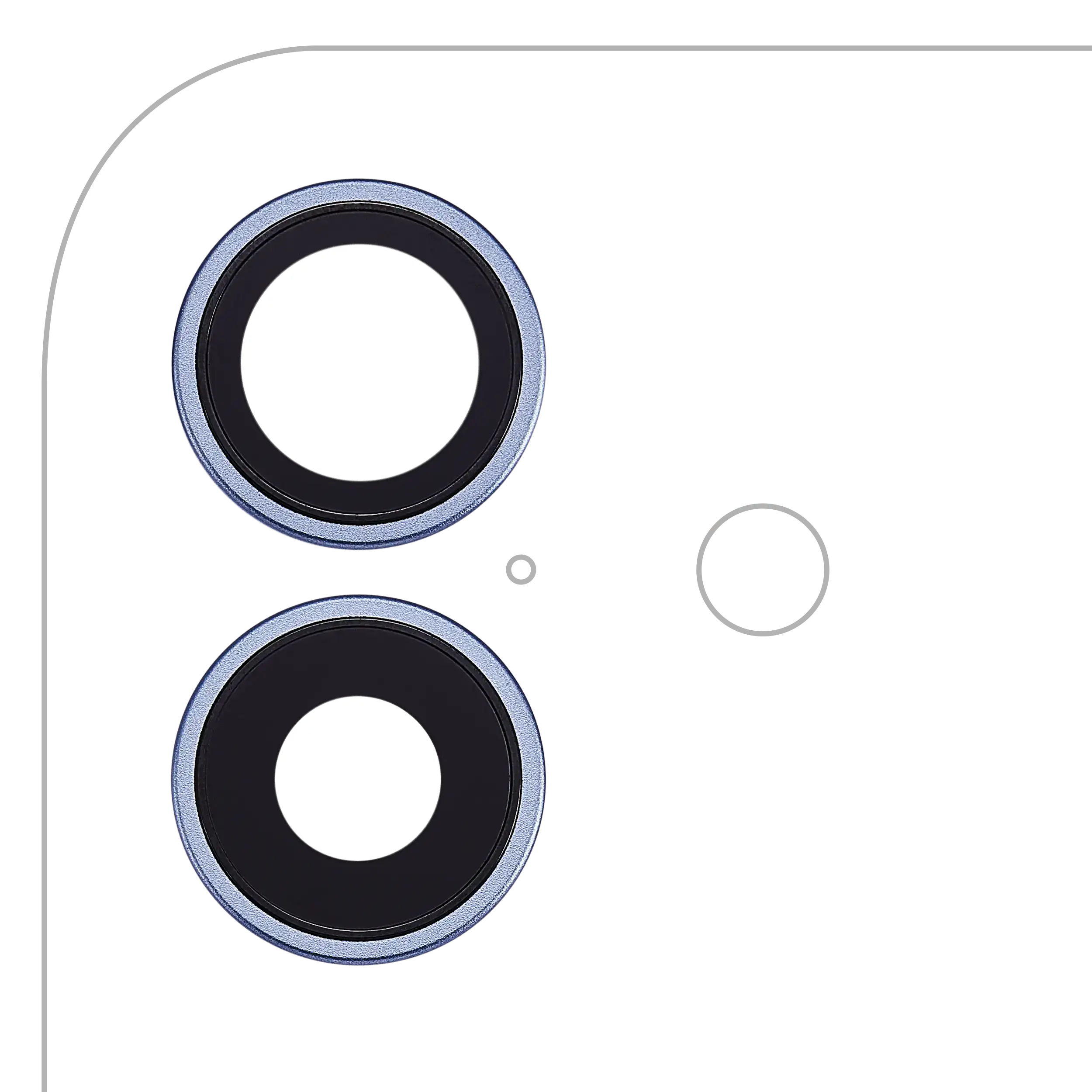 Rückkamera-Blendenring einzeln für iPhone 17 (2-teiliges Set) (Lavender) (10er-Pack) – Bild 4