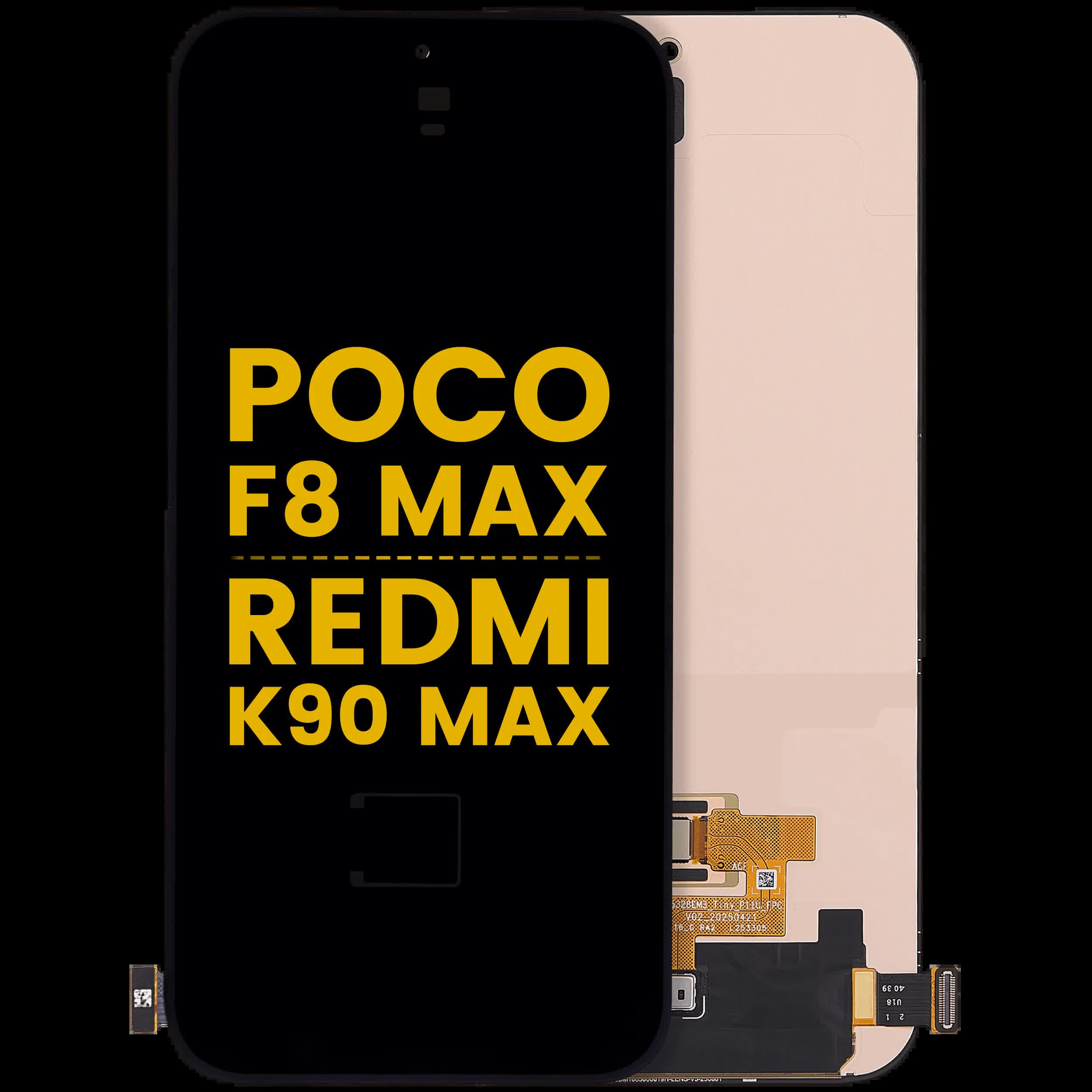OLED Display ohne Rahmen für Xiaomi Poco F8 Max / Redmi K90 Max (professionell aufgearbeitet)
