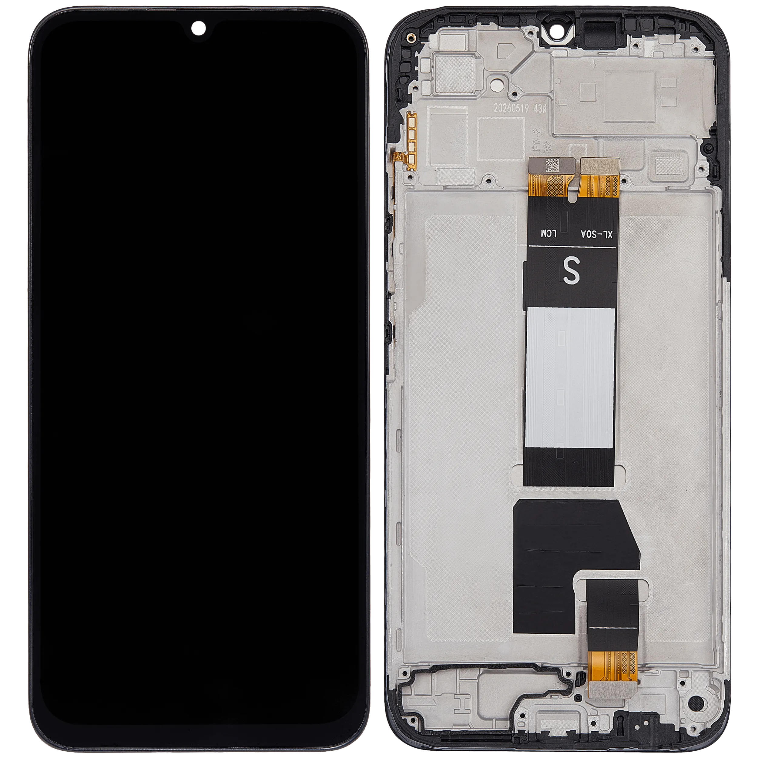 LCD Display mit Rahmen für Xiaomi Redmi 15A 5G / Redmi A7 Pro / Poco C81 / Poco C81 Pro / Poco C81X / Redmi R70m / Redmi R70 (professionell aufgearbeitet) ( – Bild 2