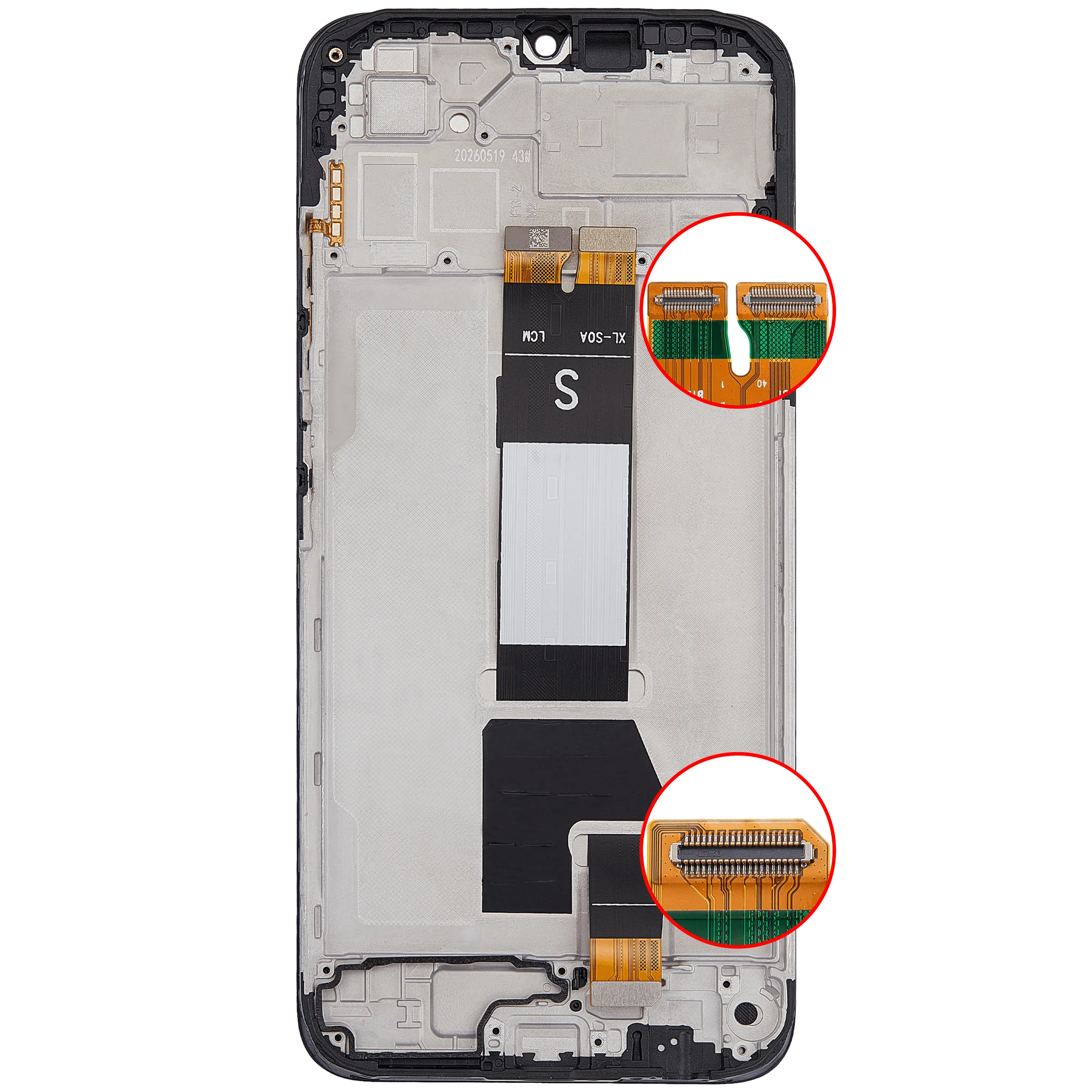 LCD Display mit Rahmen für Xiaomi Redmi 15A 5G / Redmi A7 Pro / Poco C81 / Poco C81 Pro / Poco C81X / Redmi R70m / Redmi R70 (professionell aufgearbeitet) ( – Bild 4