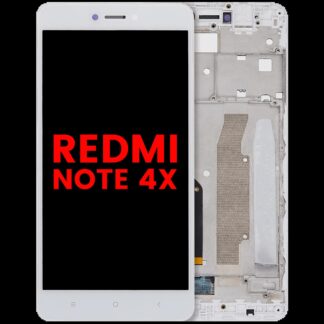 LCD Display mit Rahmen für Xiaomi Redmi Note 4x (Aftermarket Plus) (White (Weiß))