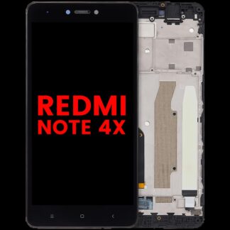 LCD Display mit Rahmen für Xiaomi Redmi Note 4x (Aftermarket Plus) (Black (Schwarz))