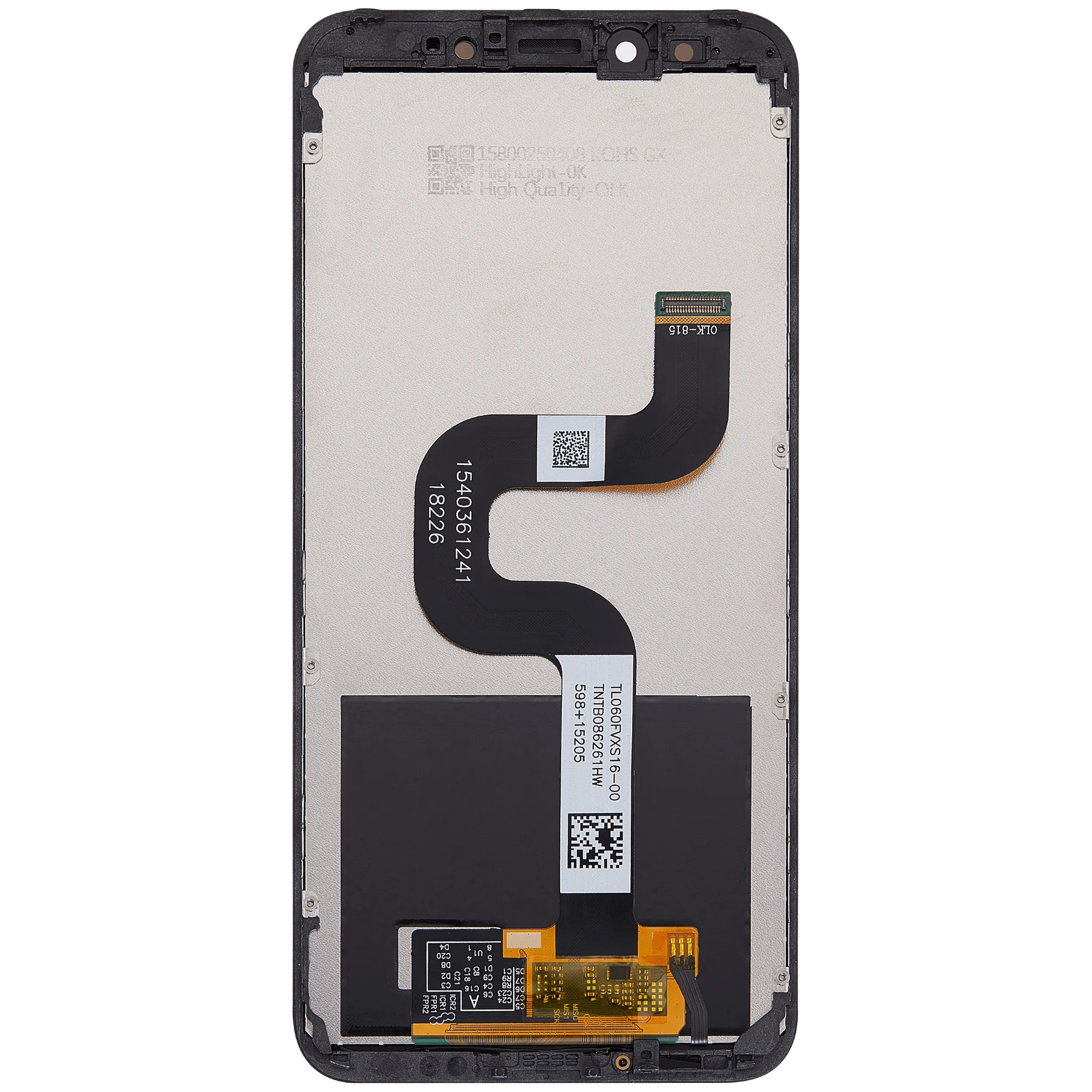 LCD Display mit Rahmen für Xiaomi Mi A2 (Aftermarket Plus) (Black (Schwarz)) – Bild 2