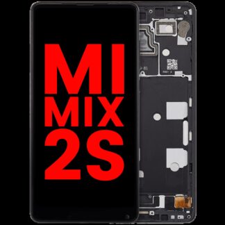 LCD Display mit Rahmen für Xiaomi Mi Mix 2S (Aftermarket Plus) (Black (Schwarz))