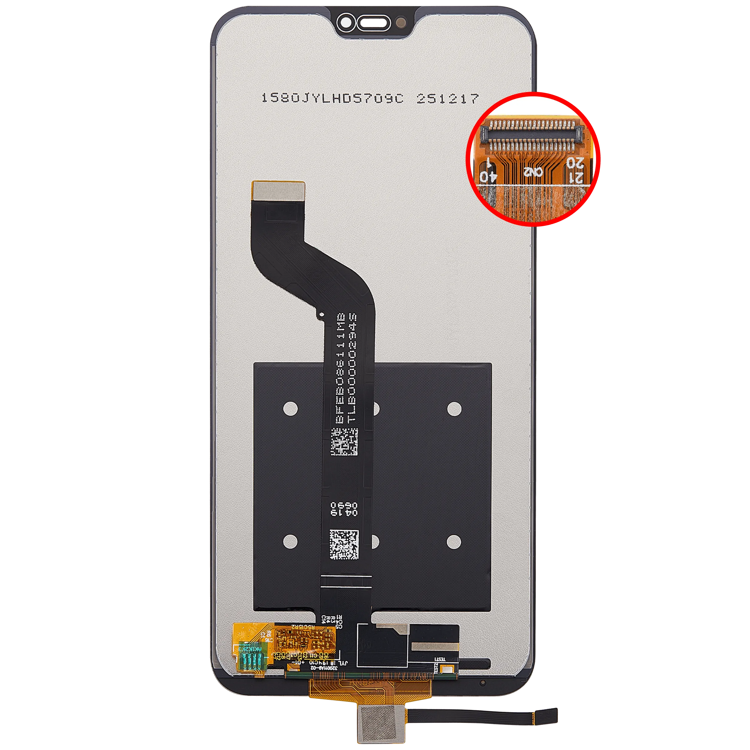 LCD Display ohne Rahmen für Xiaomi Mi A2 Lite / Redmi 6 Pro (Aftermarket Plus) – Bild 4