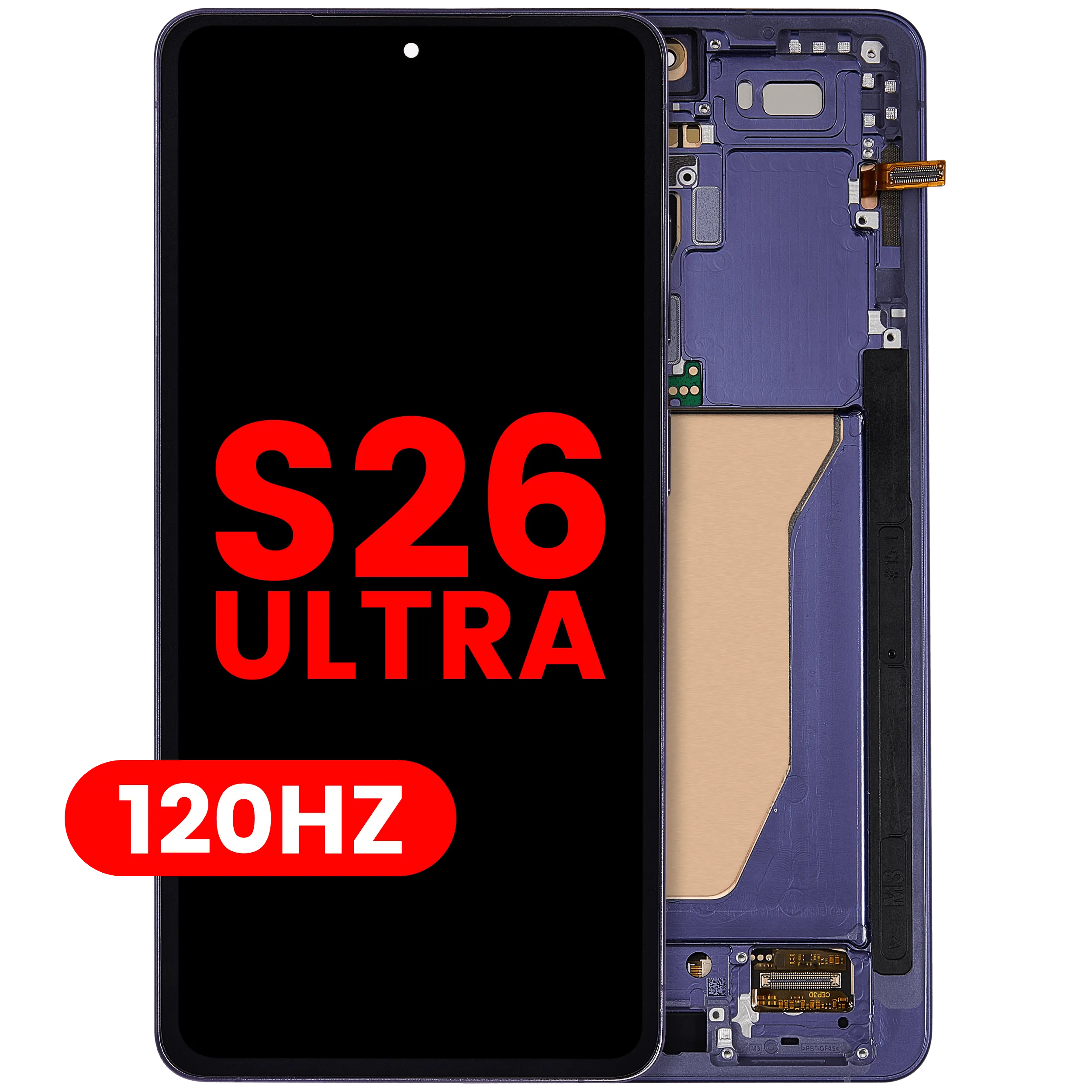 OLED Display mit Rahmen für Samsung Galaxy S26 Ultra 5G (Service Pack) (Titanium Black) – Bild 4