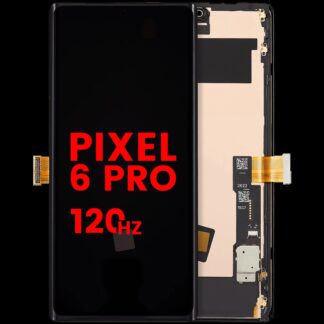OLED Display mit Rahmen (ohne Fingerprint Sensor) für Google Pixel 6 Pro (Aftermarket Plus / 120HZ)