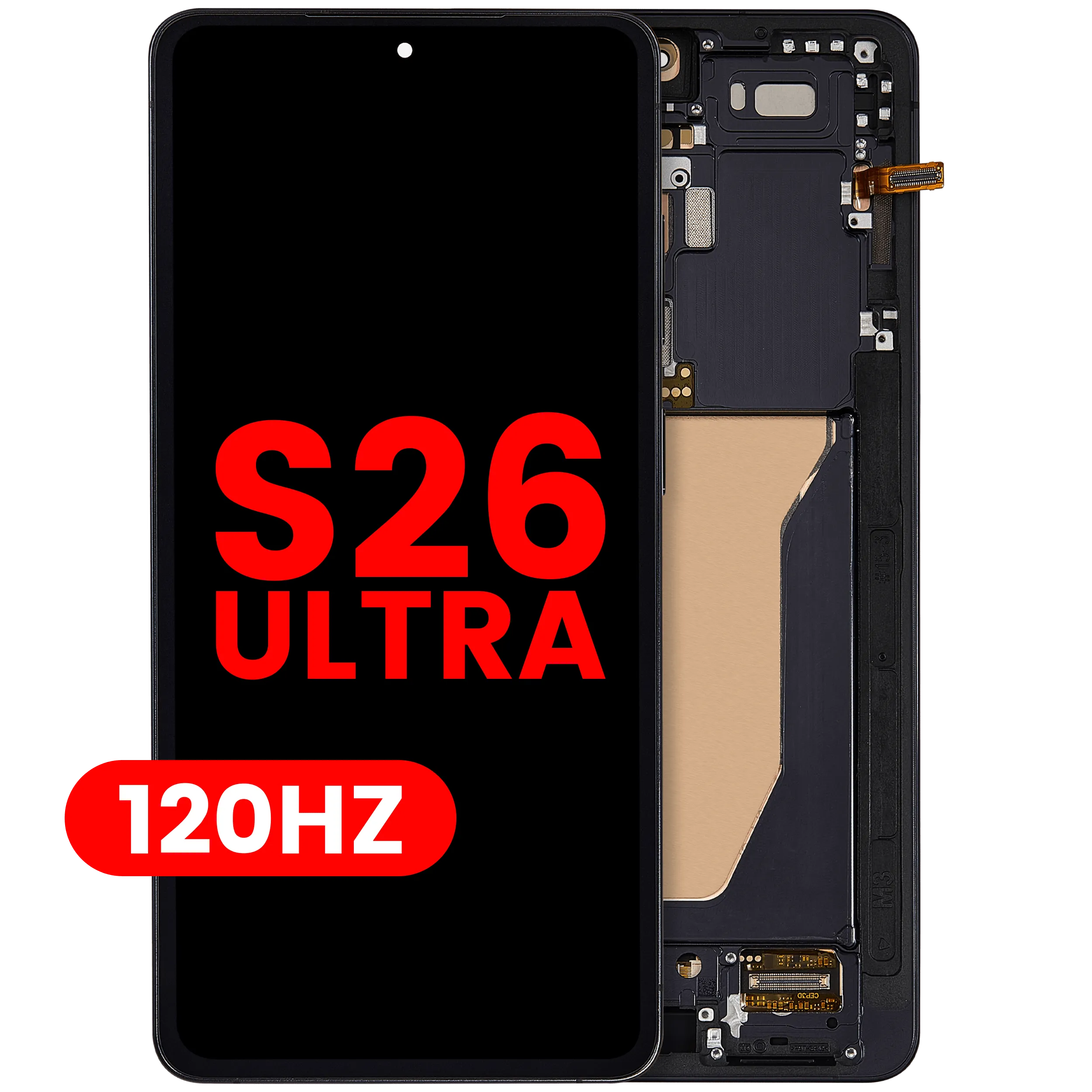 OLED Display mit Rahmen für Samsung Galaxy S26 Ultra 5G (Service Pack) (Cobalt Violet) – Bild 3