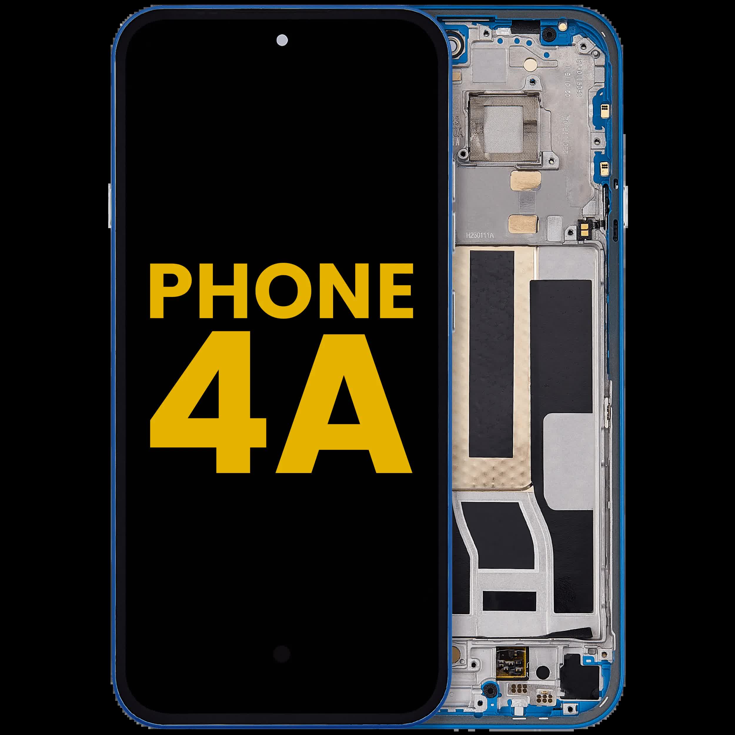 OLED Display mit Rahmen für Nothing Phone (4a) (professionell aufgearbeitet) (Blue (Blau))