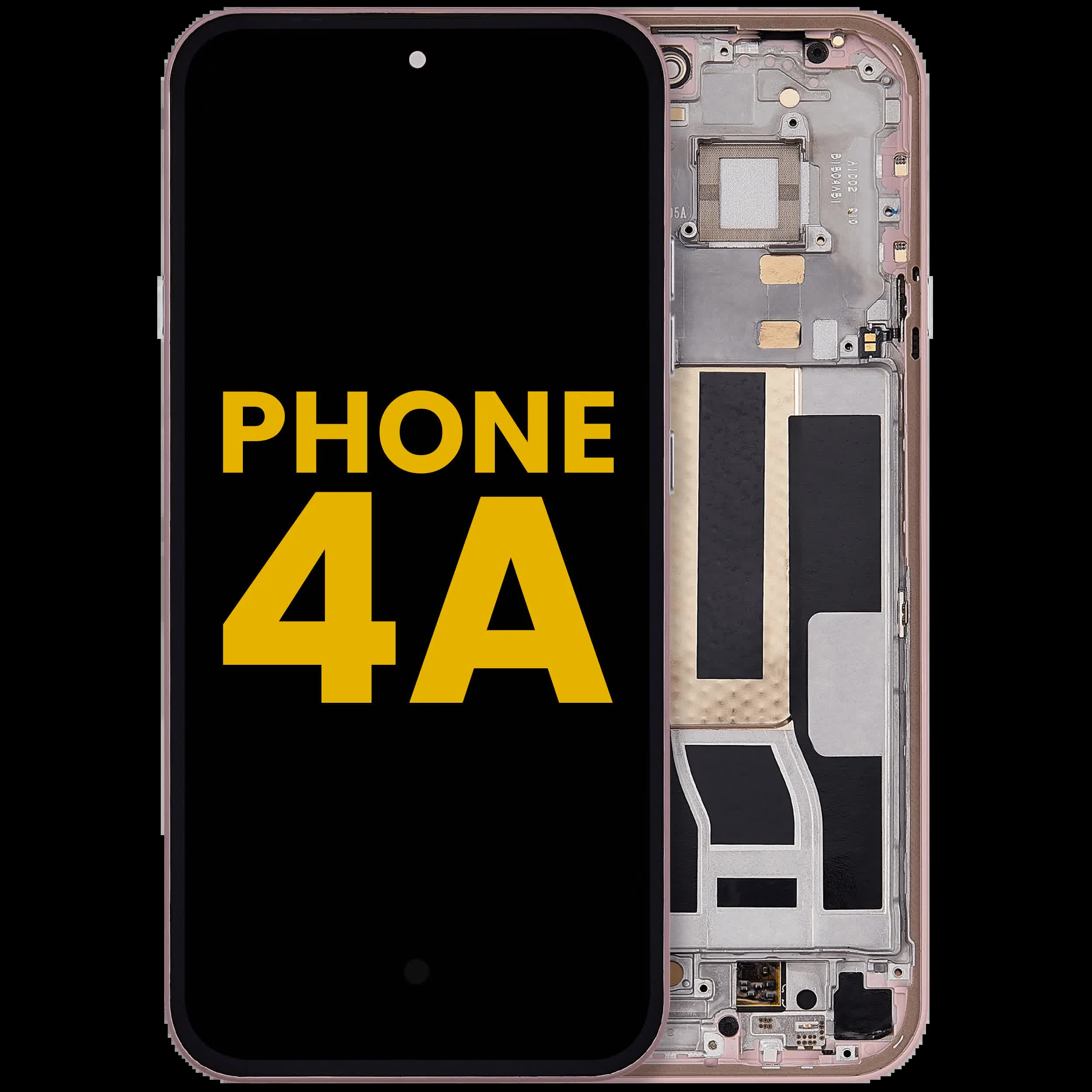 OLED Display mit Rahmen für Nothing Phone (4a) (professionell aufgearbeitet) (Pink (Rosa))
