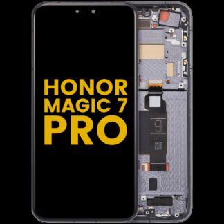 OLED Display mit Rahmen für Honor Magic 7 Pro (professionell aufgearbeitet) (Black (Schwarz))