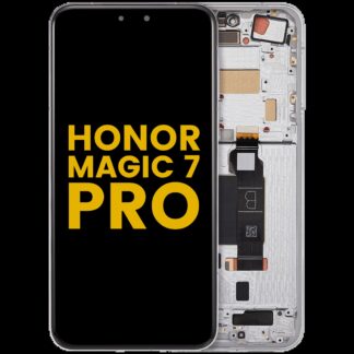OLED Display mit Rahmen für Honor Magic 7 Pro (professionell aufgearbeitet) (White (Weiß))