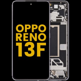 OLED Display mit Rahmen für Oppo Reno13 F 4G / 5G (professionell aufgearbeitet) (Plume Purple)