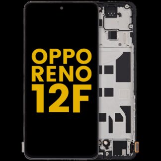OLED Display mit Rahmen für Oppo Reno12 F 4G / Reno12 F 5G / F27 (professionell aufgearbeitet)