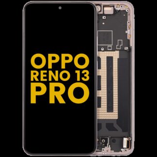 OLED Display mit Rahmen für Oppo Reno 13 Pro (professionell aufgearbeitet) (Pink (Rosa))