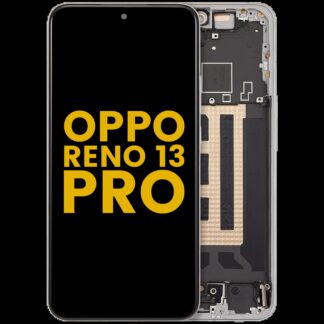 OLED Display mit Rahmen für Oppo Reno 13 Pro (professionell aufgearbeitet) (Plume White)