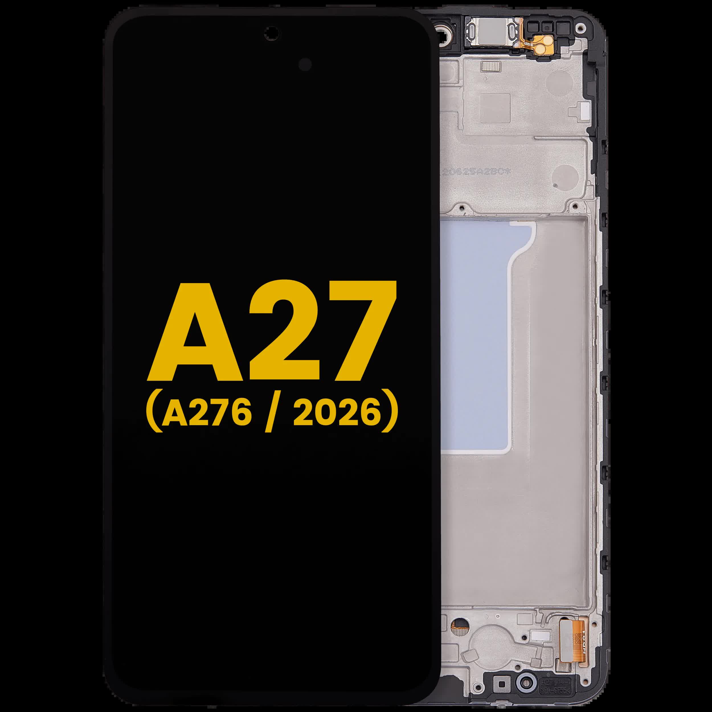 OLED Display mit Rahmen für Samsung Galaxy A27 5G (A276 / 2026) (professionell aufgearbeitet)