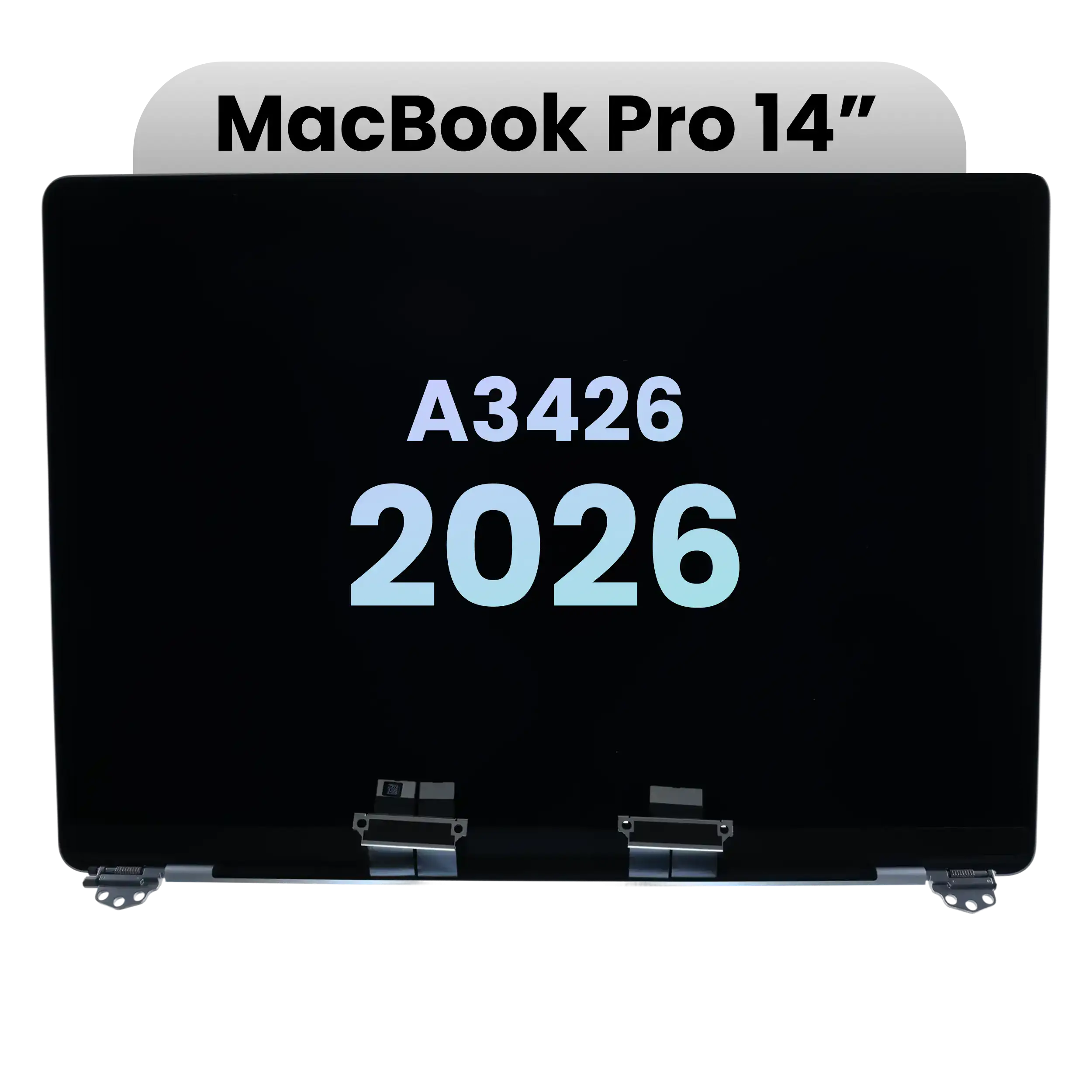 komplette LCD-Displayeinheit für MacBook Pro 14" A3426 (2026) (ausgebautes Originalteil: Grade A) (Space Black) – Bild 2