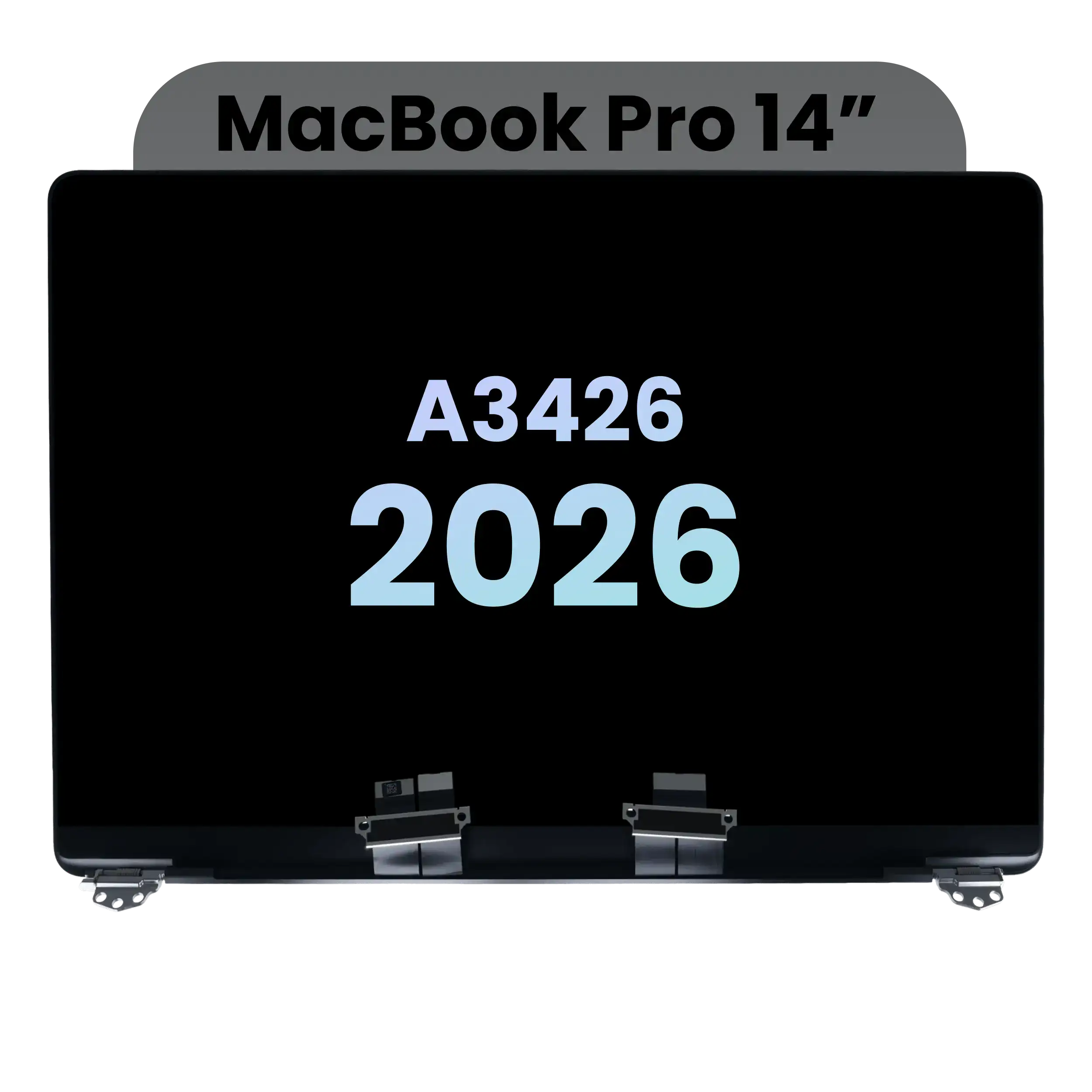 komplette LCD-Displayeinheit für MacBook Pro 14" A3426 (2026) (ausgebautes Originalteil: Grade A) (Space Black) – Bild 3