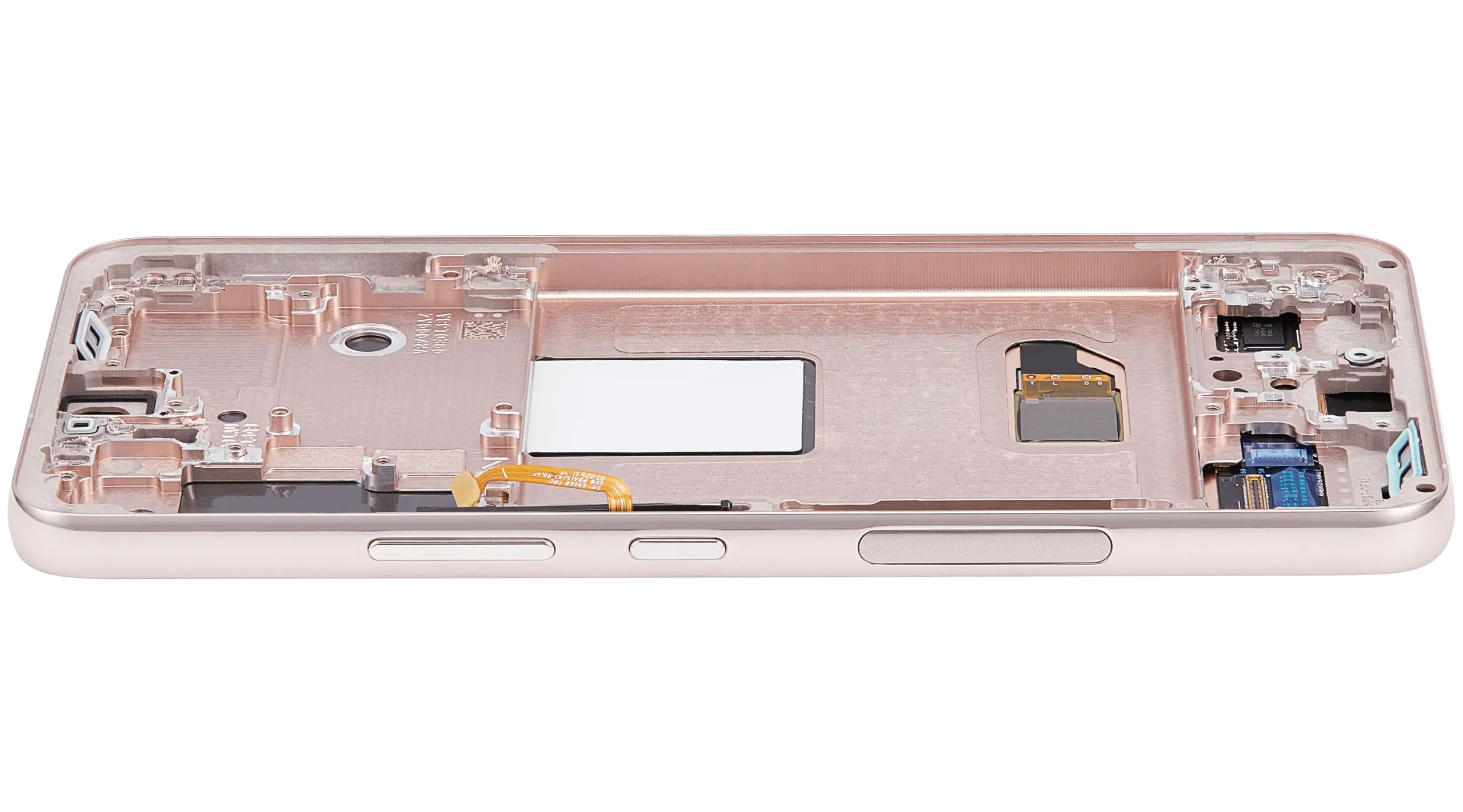 OLED Display mit Rahmen für Samsung Galaxy S22 5G (US & International) (Aftermarket Plus) (Pink Gold) – Bild 3