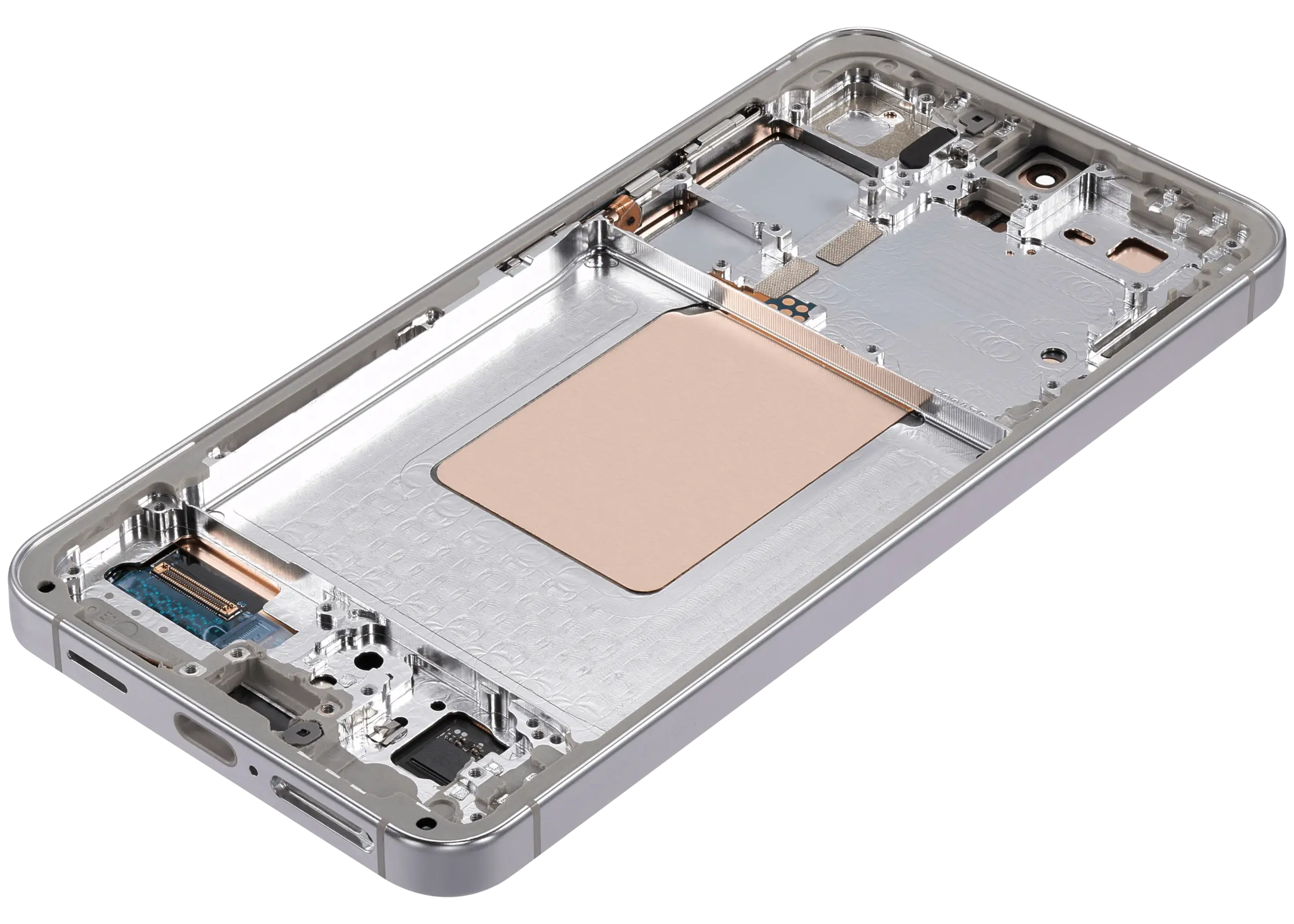 OLED Display mit Rahmen für Samsung Galaxy S24 5G (US & International Version) (Aftermarket Plus) (Marble Grey) – Bild 3