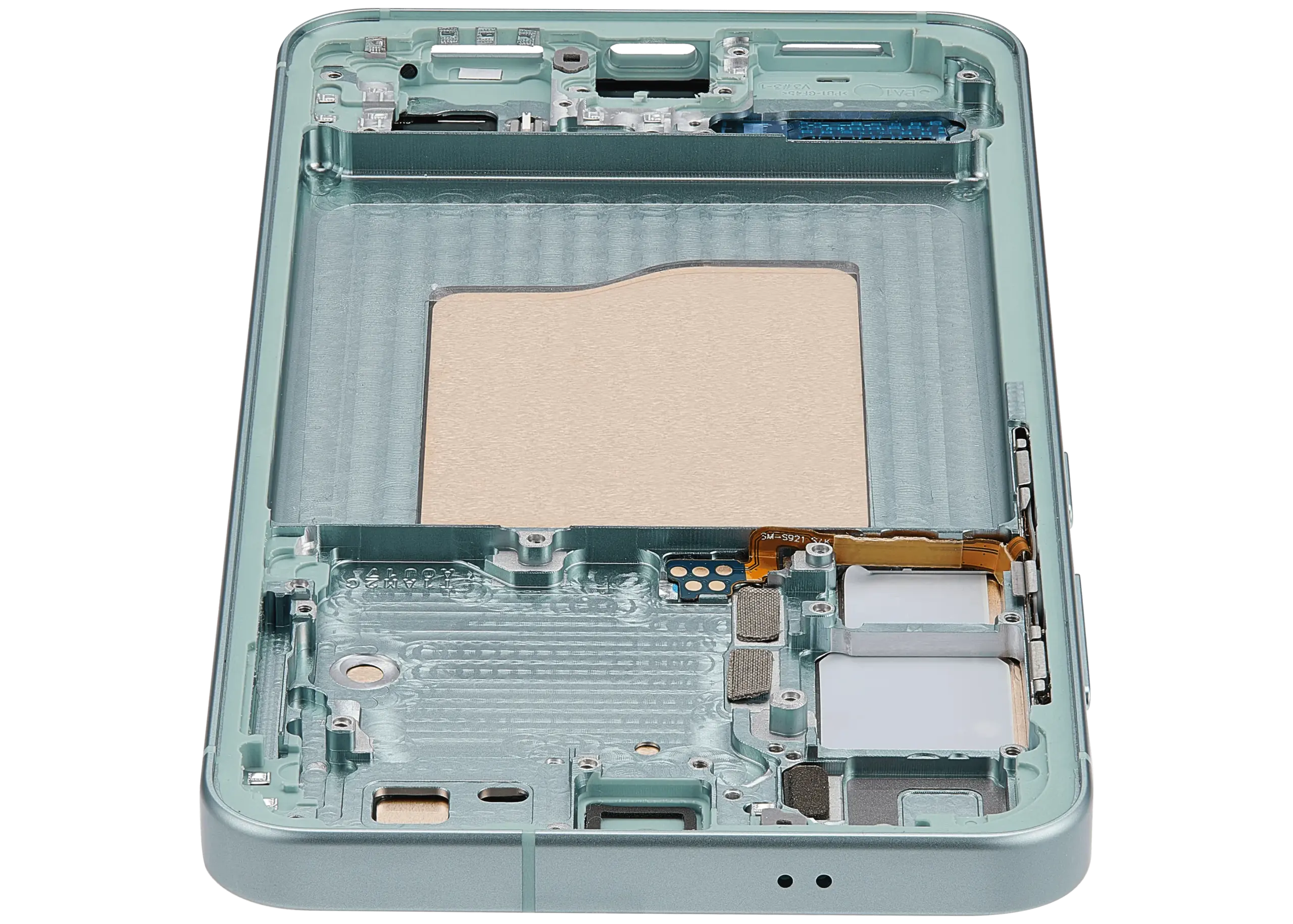 OLED Display mit Rahmen für Samsung Galaxy S25 5G (US & International) (Aftermarket Plus) (Mint) – Bild 4