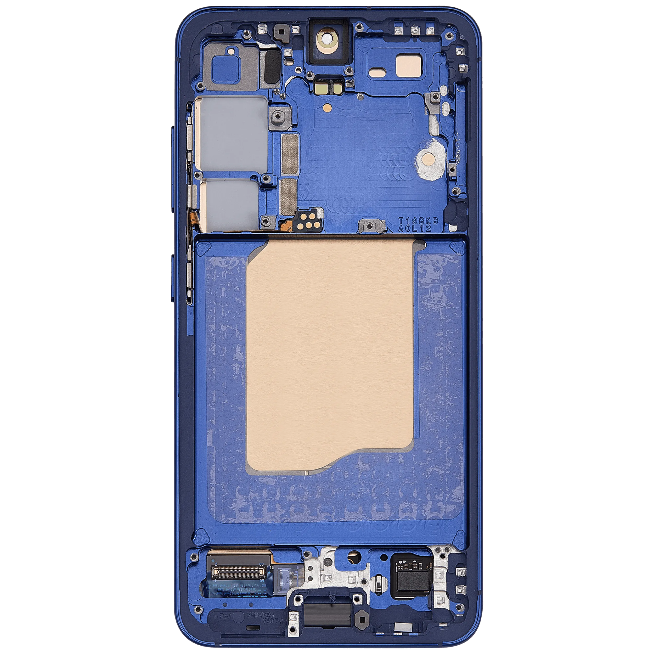 OLED Display mit Rahmen für Samsung Galaxy S25 5G (US & International) (Aftermarket Plus) (Navy) – Bild 2