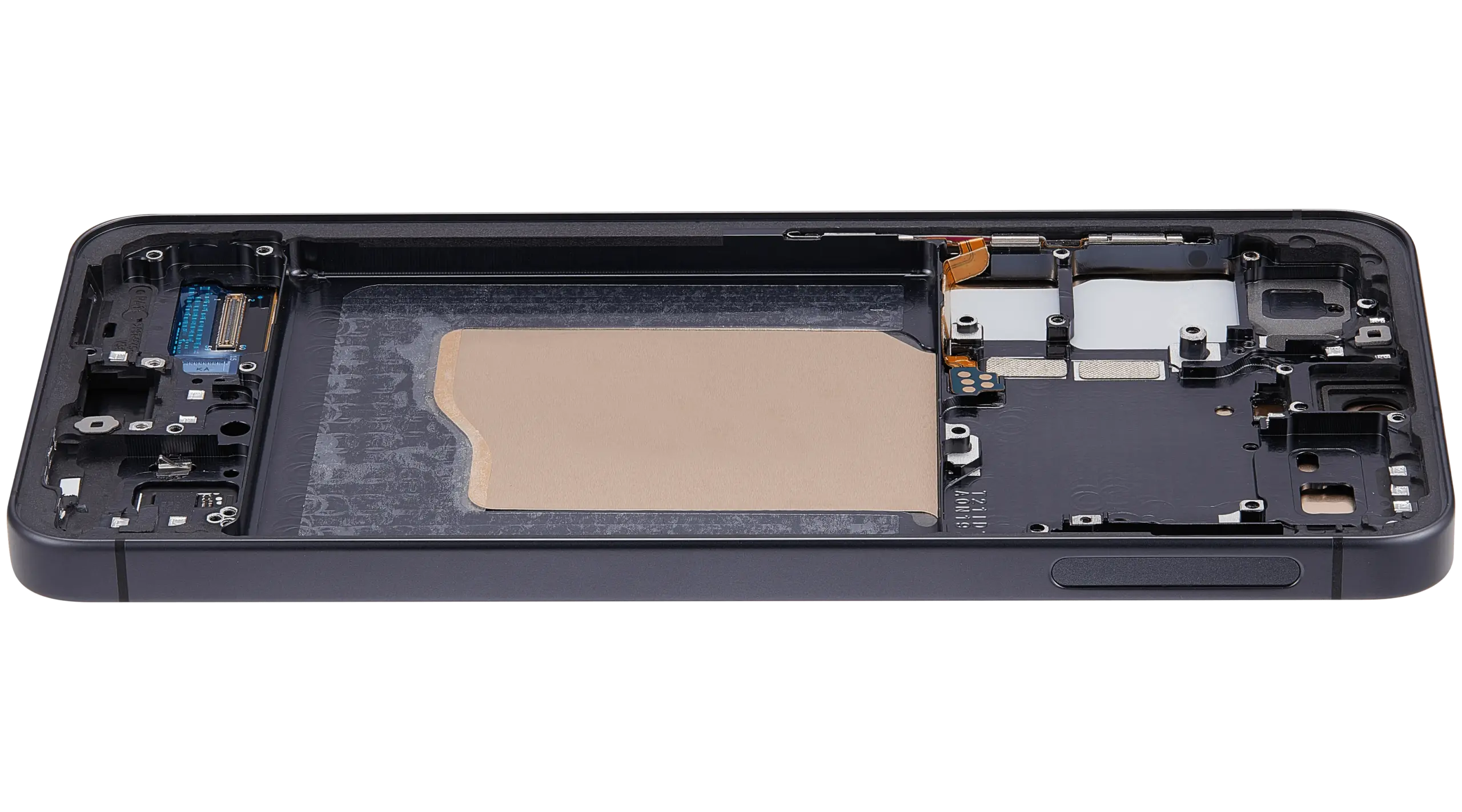 OLED Display mit Rahmen für Samsung Galaxy S25 5G (US & International) (Aftermarket Plus) (Blue Black) – Bild 3