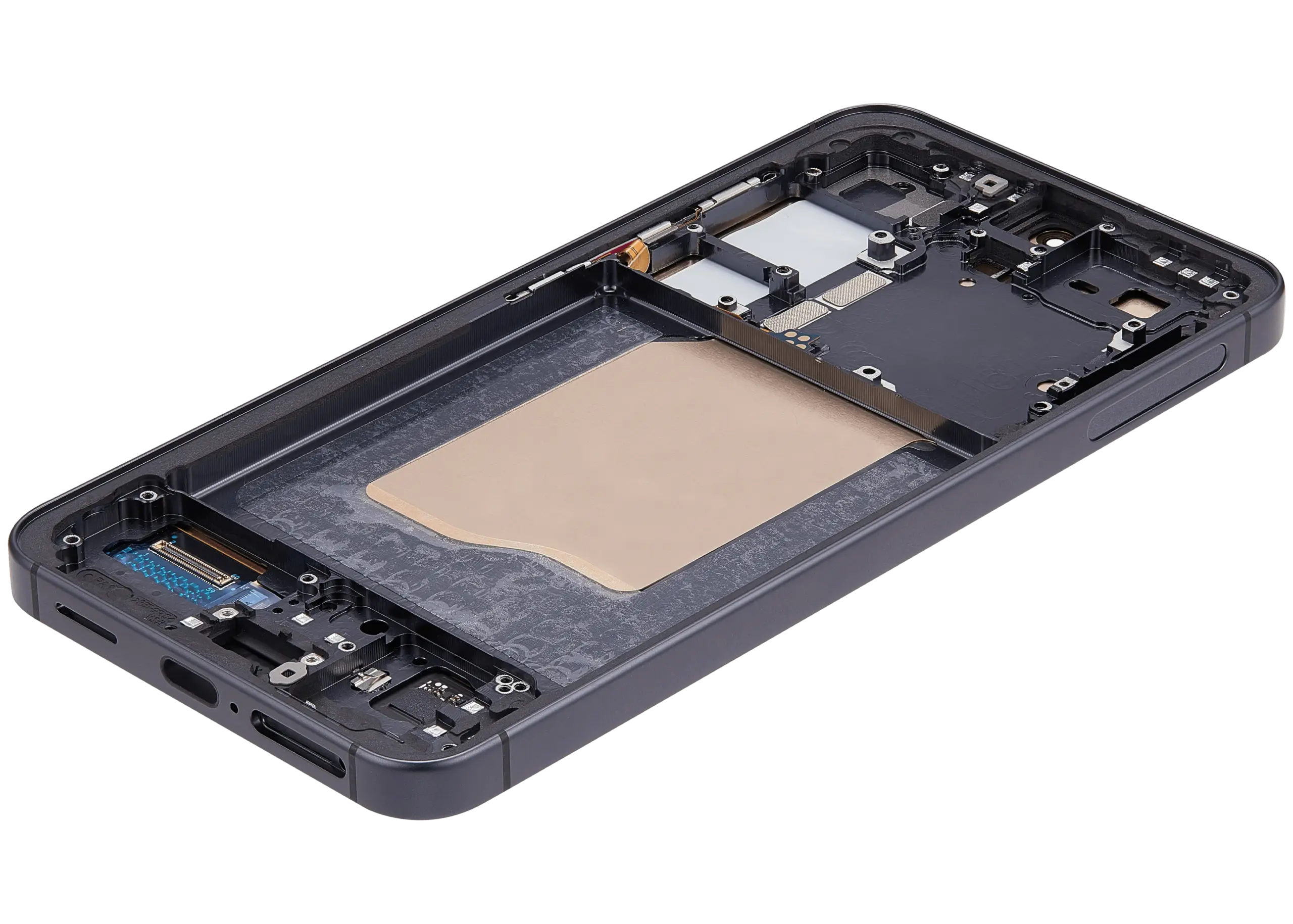 OLED Display mit Rahmen für Samsung Galaxy S25 5G (US & International) (Aftermarket Plus) (Blue Black) – Bild 4