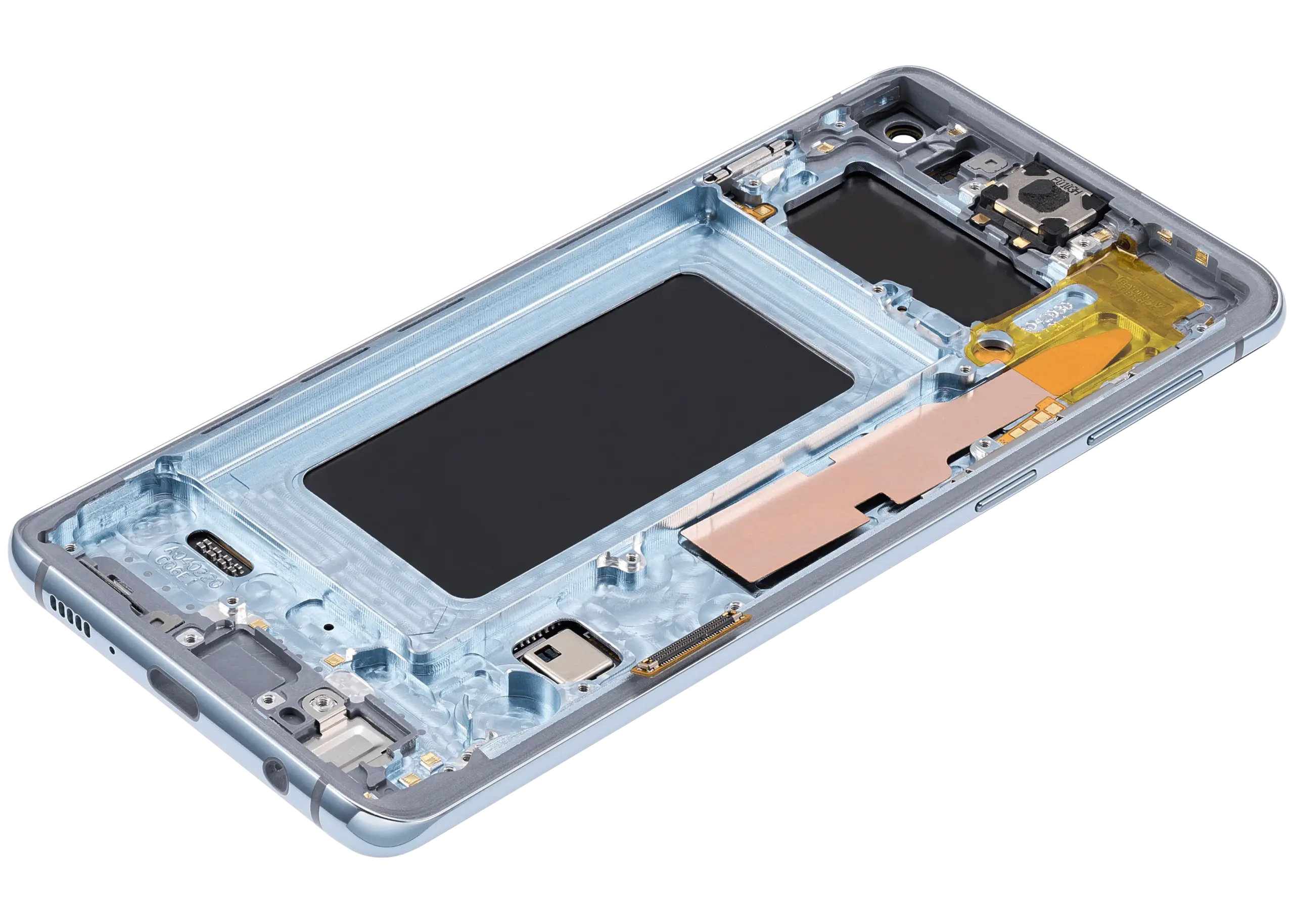 OLED Display mit Rahmen für Samsung Galaxy S10 (Aftermarket Plus) (Prism Blue) – Bild 3