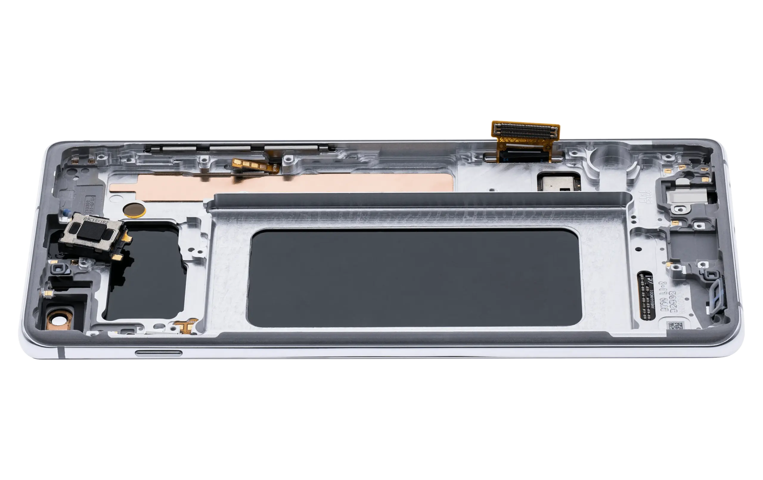 OLED Display mit Rahmen für Samsung Galaxy S10 Plus (Aftermarket Plus) (Prism White) – Bild 4