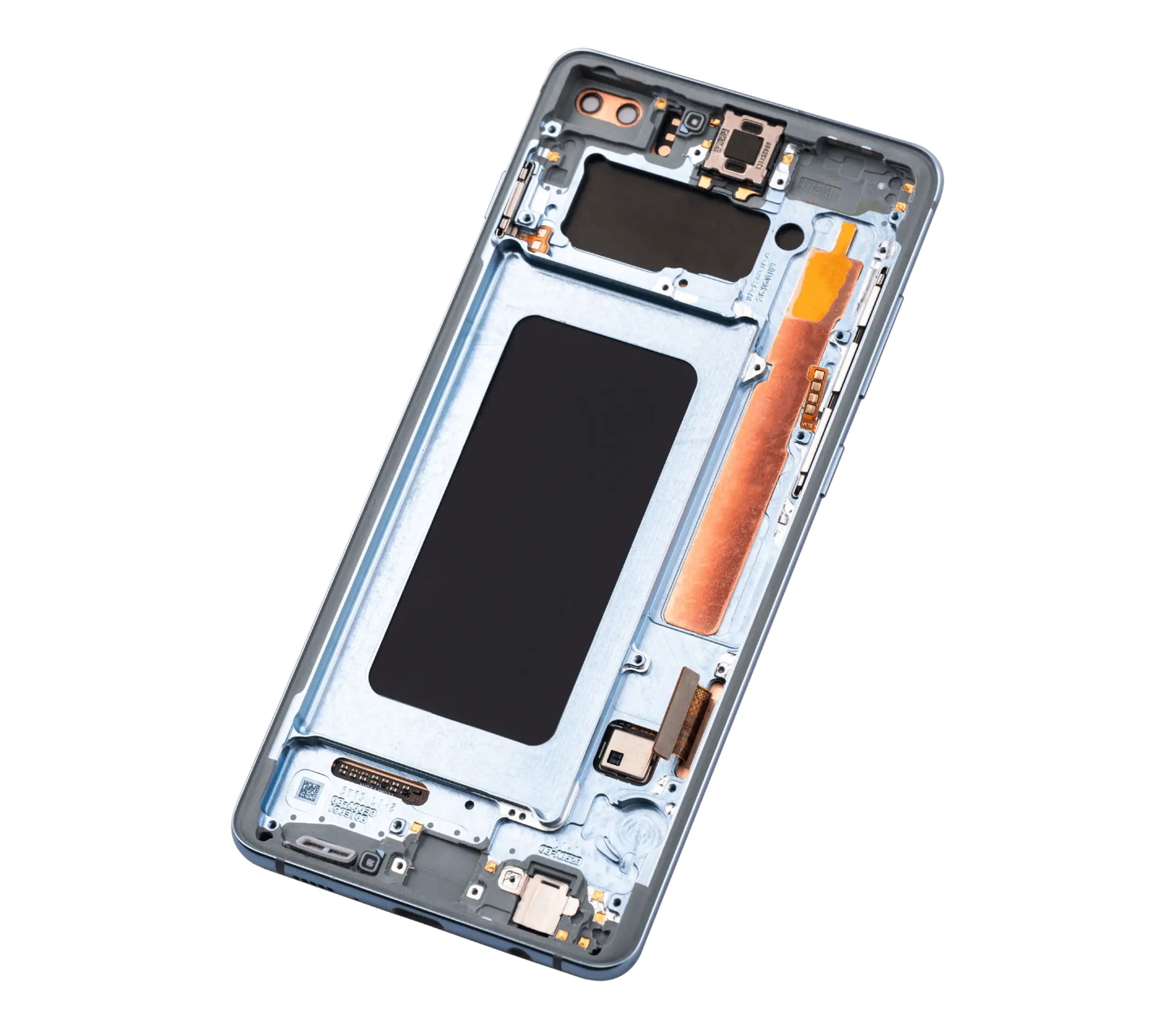 OLED Display mit Rahmen für Samsung Galaxy S10 Plus (Aftermarket Plus) (Prism Blue) – Bild 3